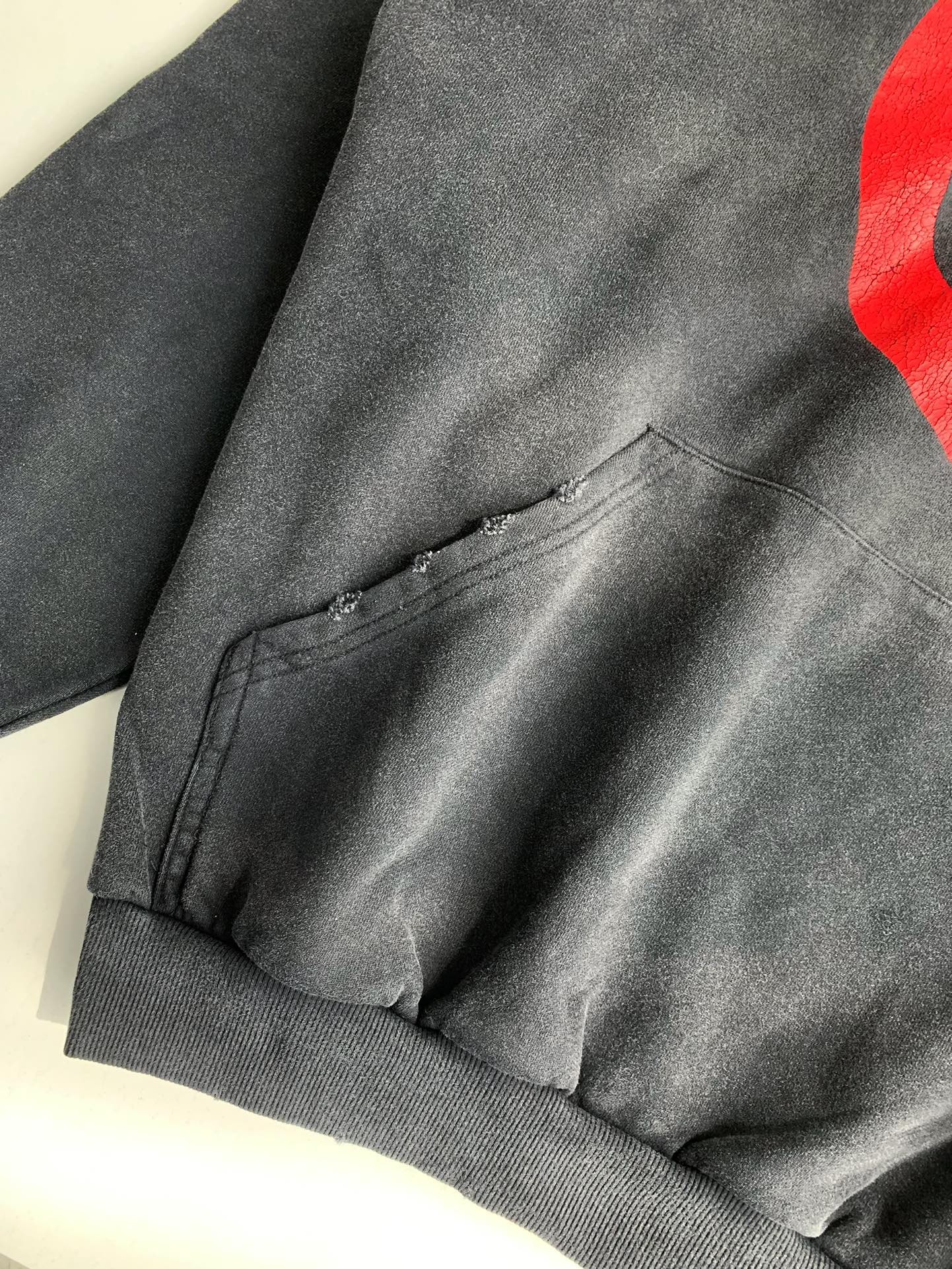 Balenciaga monogram print hooded sweatshirt