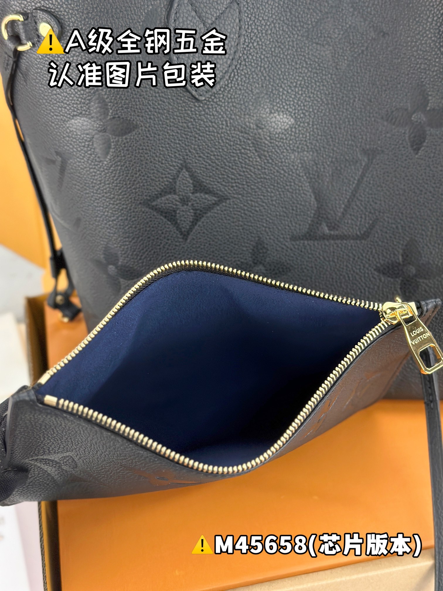 LOUIS VUITTON NEVERFULL MM Empreinte Tote bag/top quality M45685