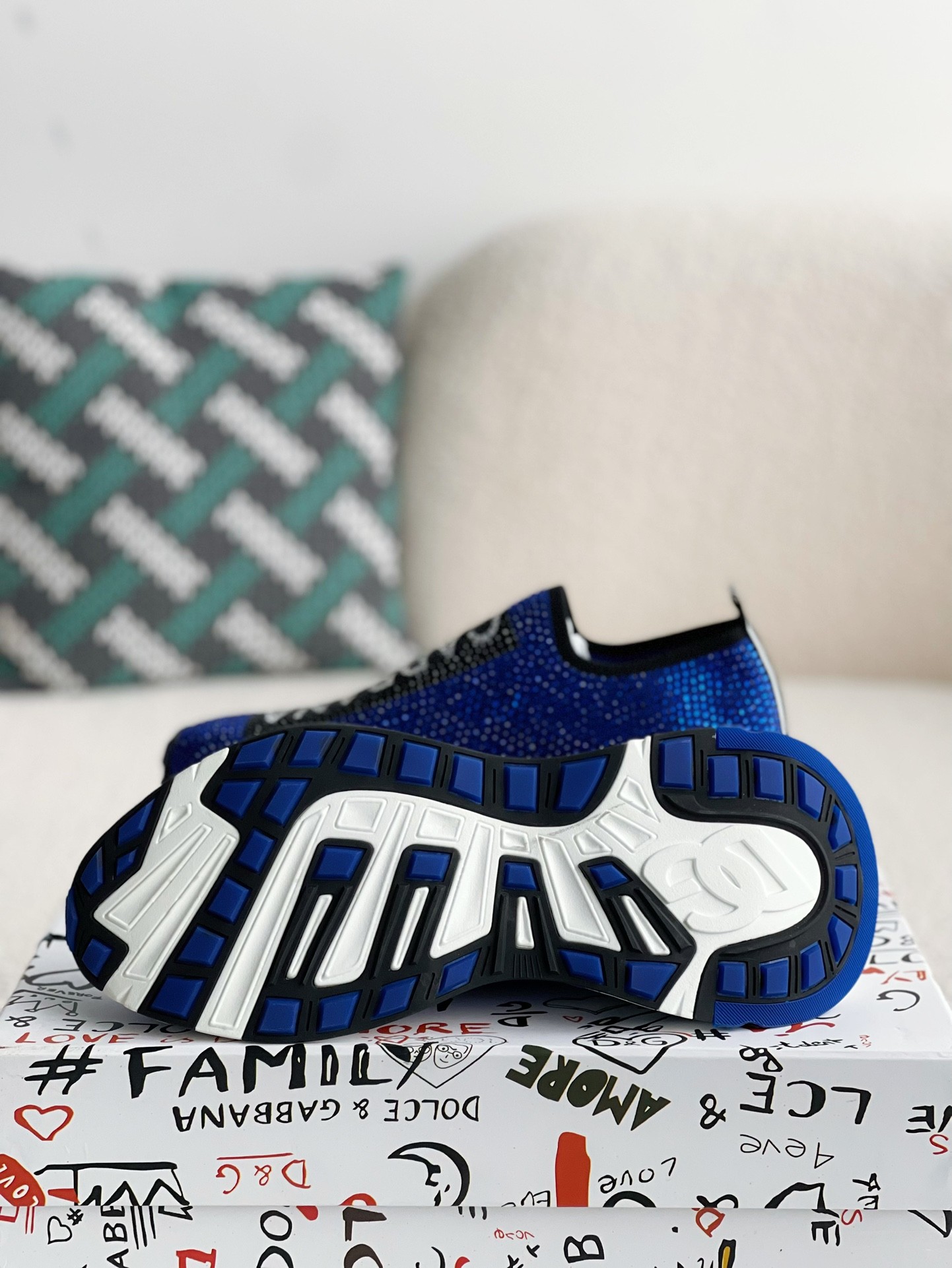 【#2669】Dolce&Gabbana Hot Drill Sneakers