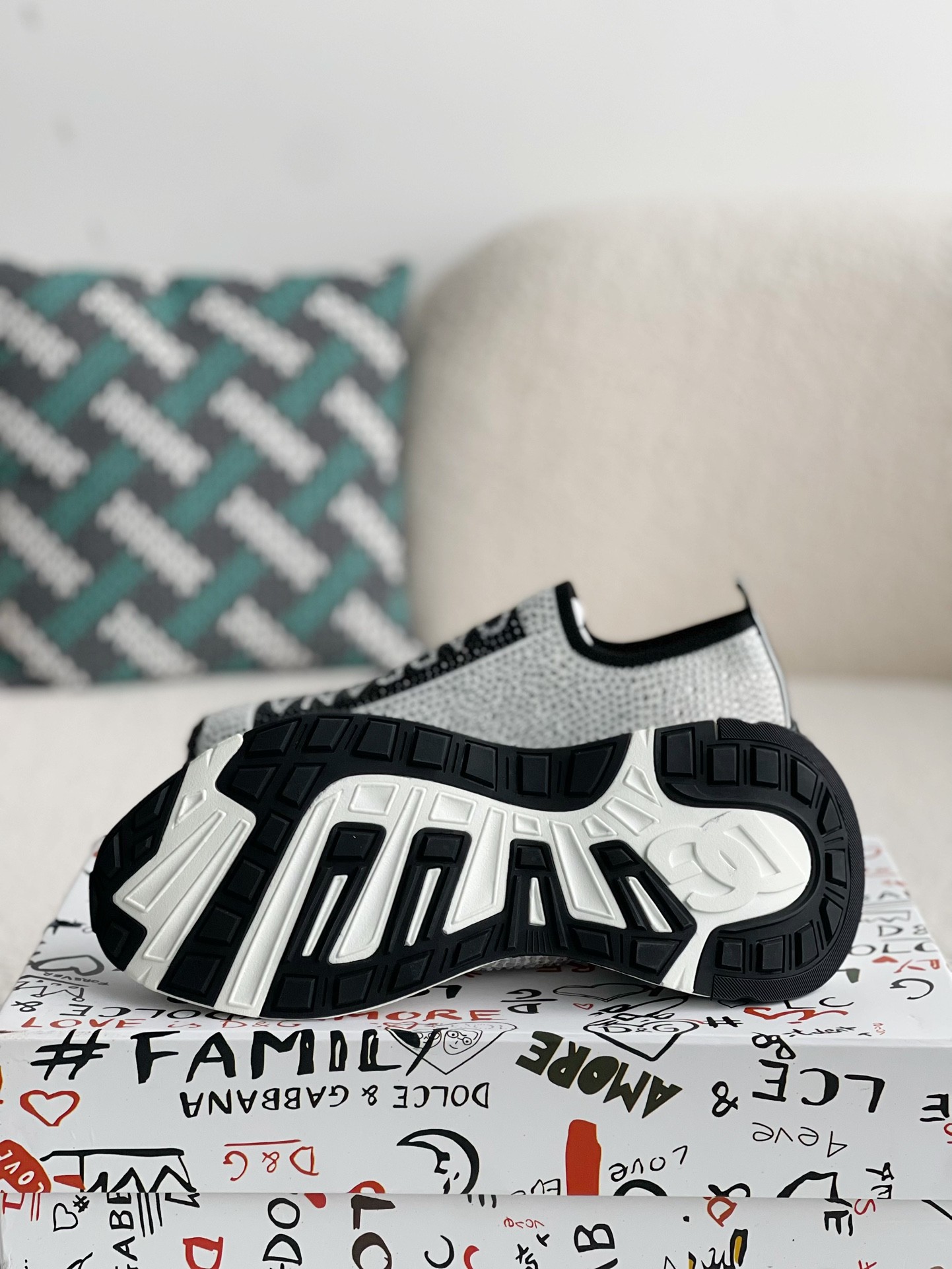 【#2670】Dolce&Gabbana Hot Drill Sneakers