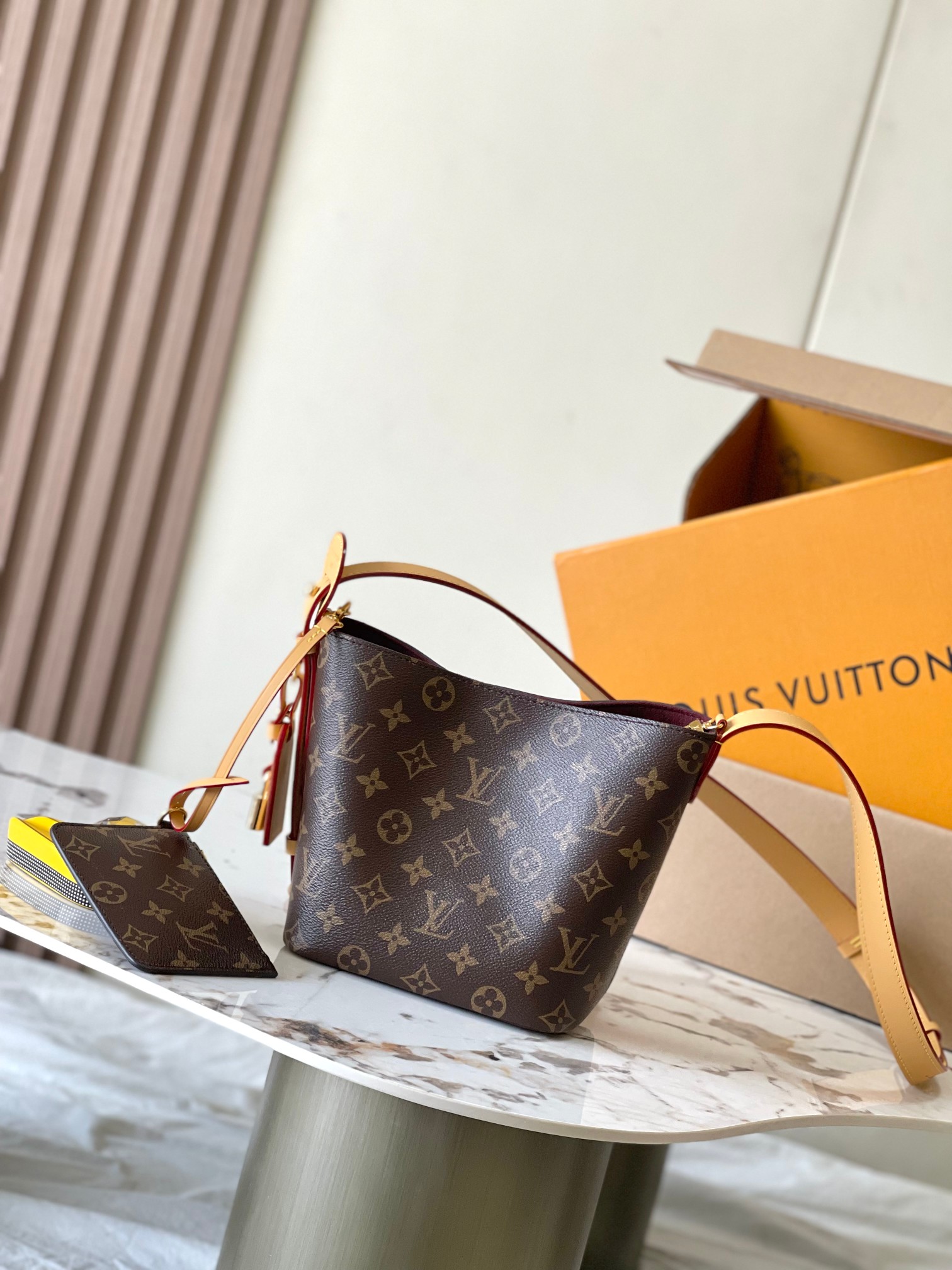 LOUIS VUITTON ALLIN BB Bucket bag/top quality M12925