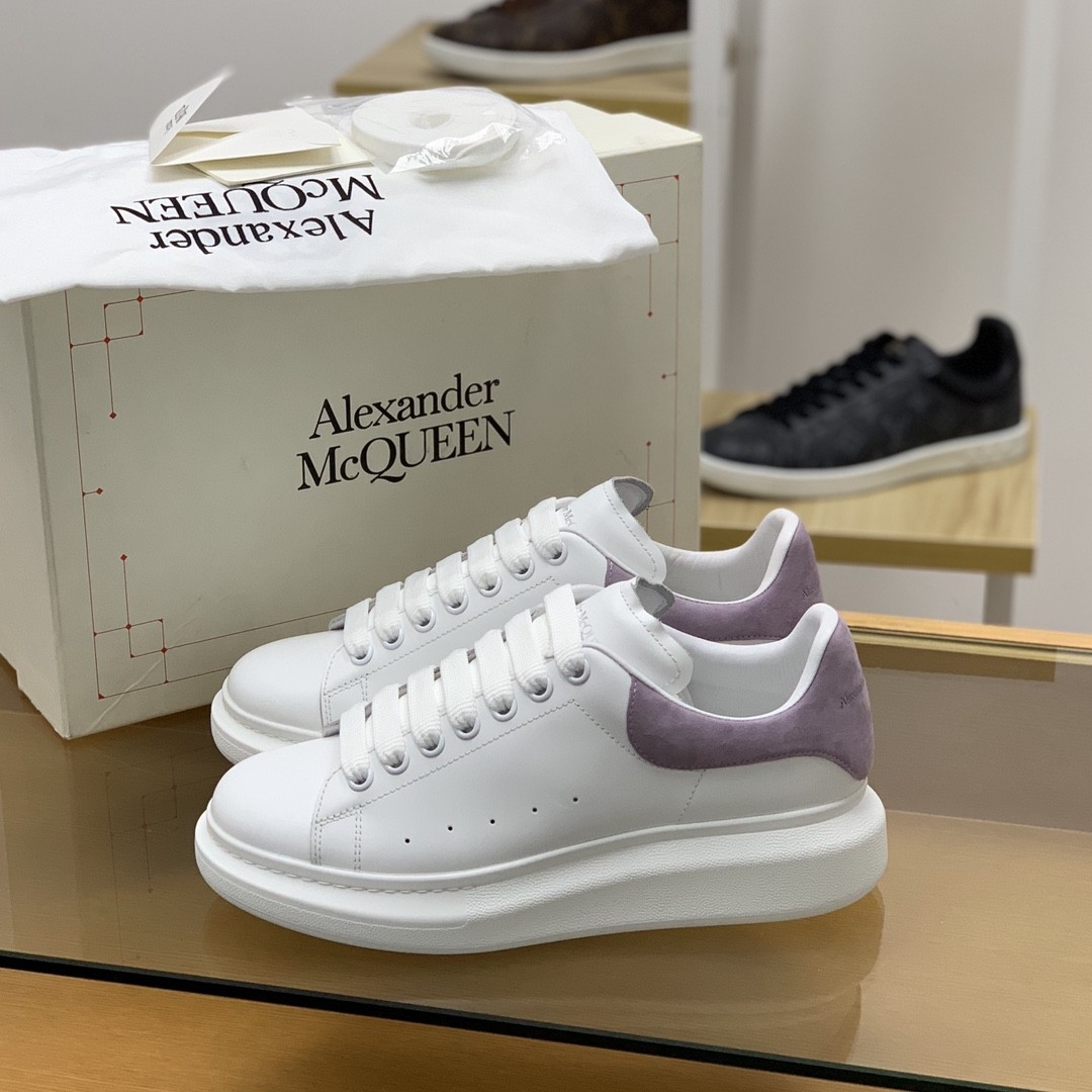 Alexander McQueen MQ Lilac purple veIvet tail Sneakers