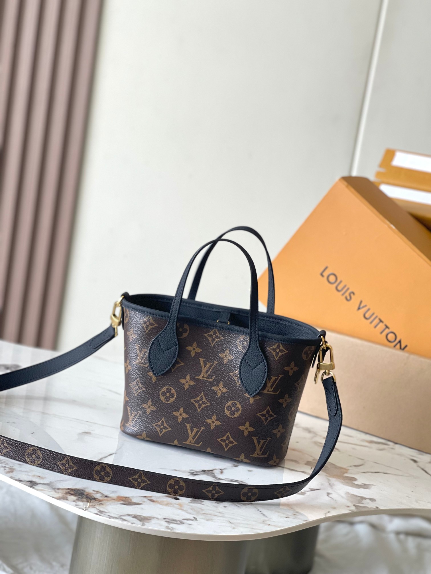 LOUIS VUITTON NEVERFULL INSIDE OUT BB Tote bag/top quality M12099