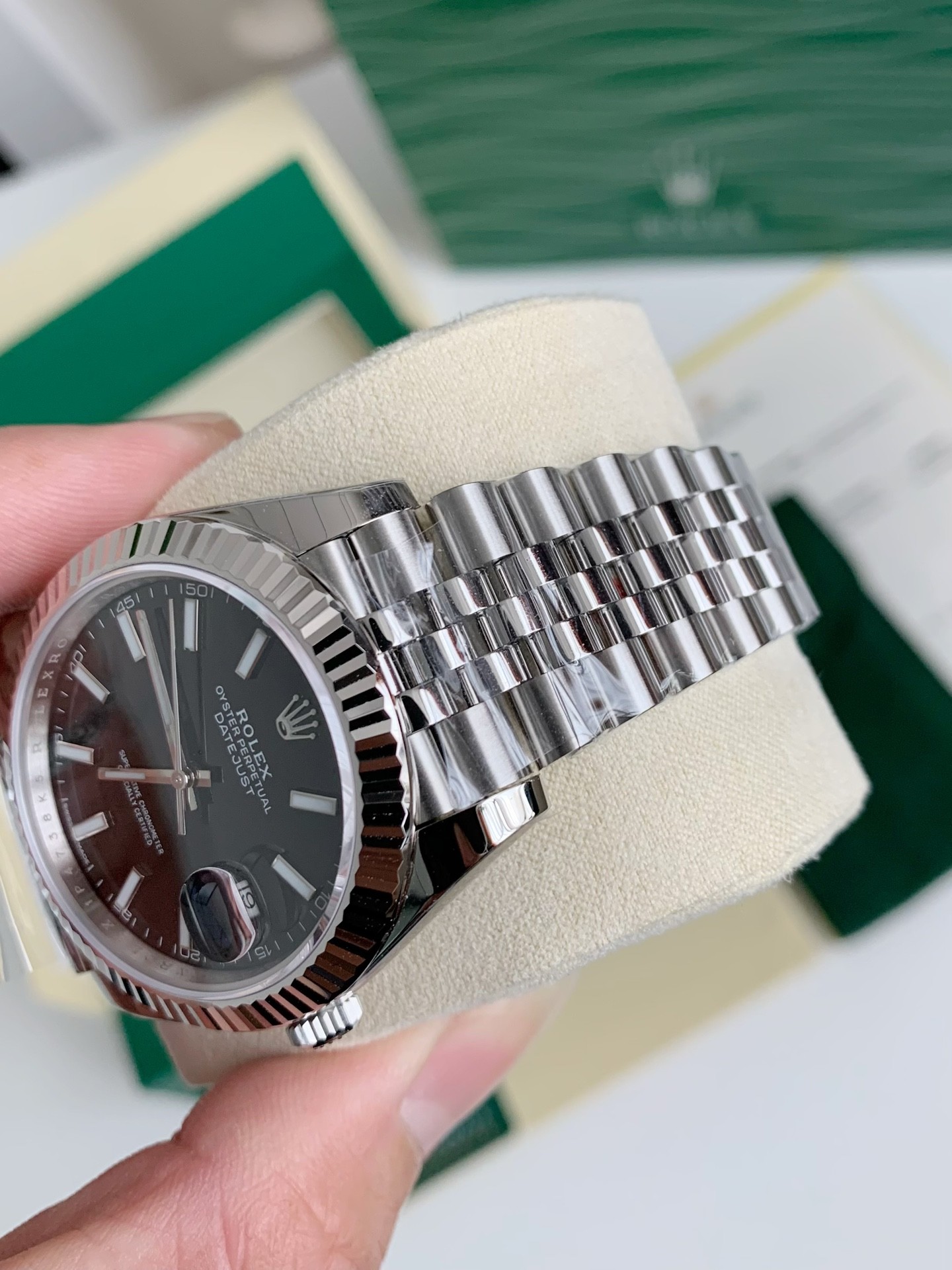 【#2410】Rolex RE Log Men's Watch 41mm