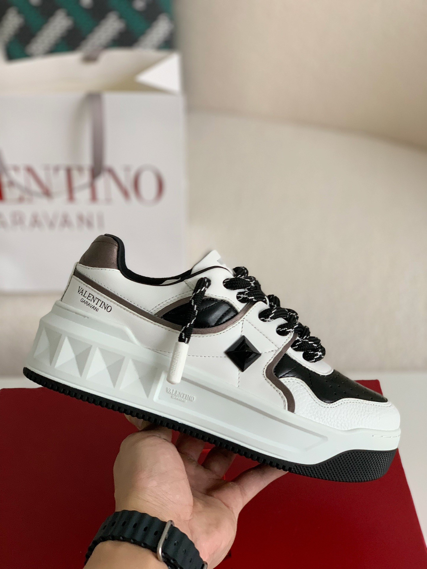Valentino One Stud Sneakers