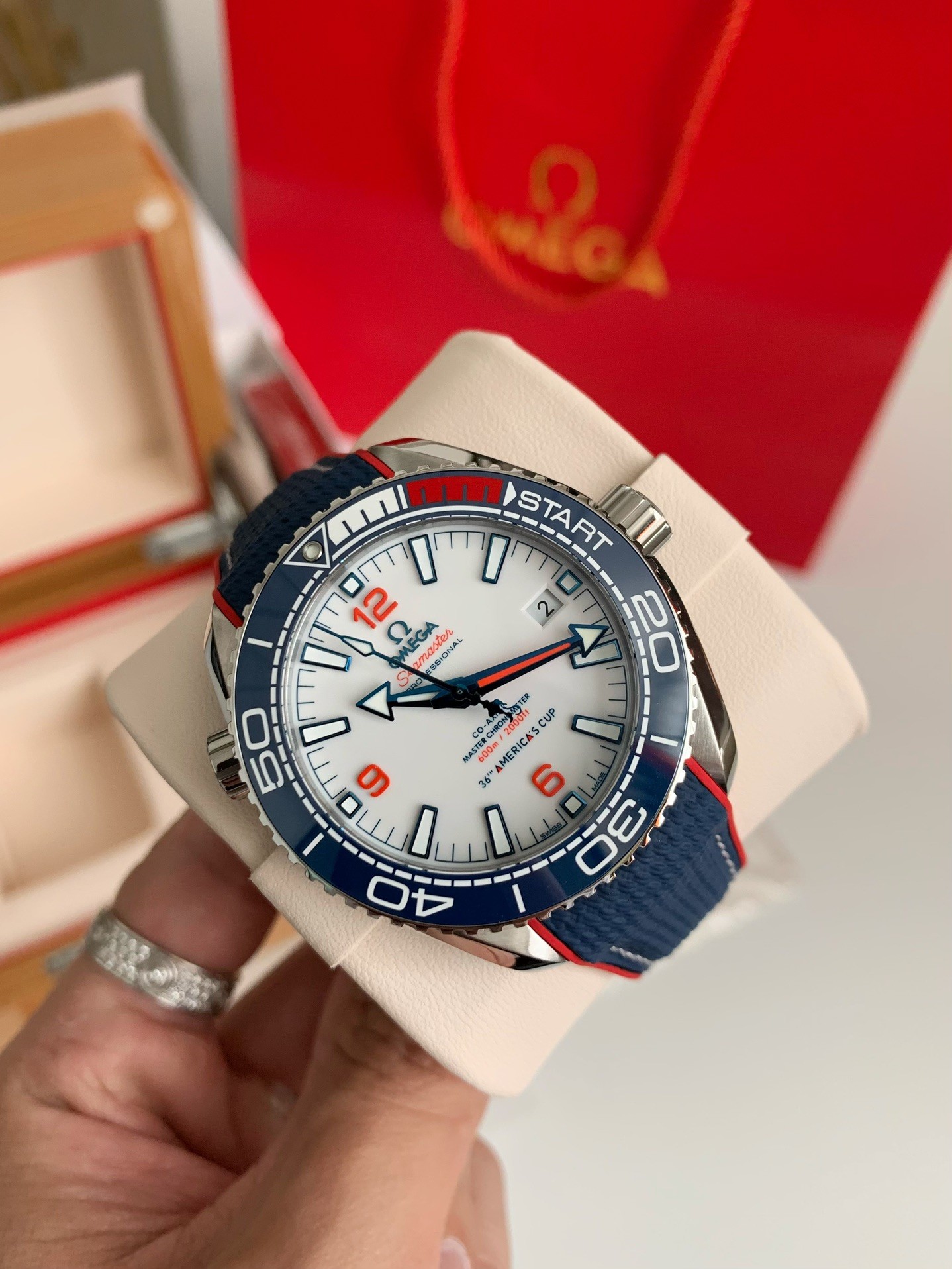 【#3604】Omega Seahorse Series Ocean Cosmos Cup wristwatch,43.5mm