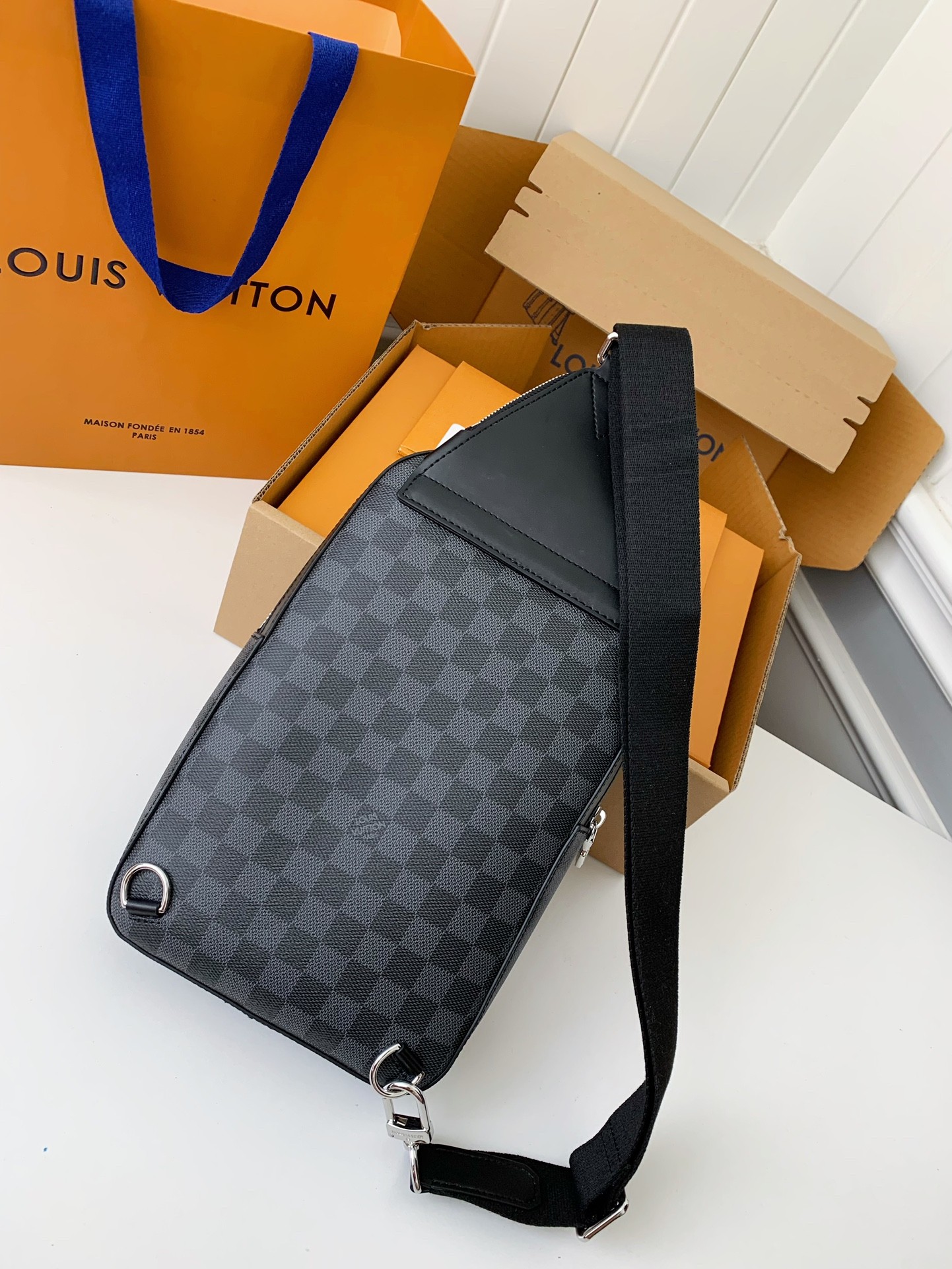 Louis Vuitton damier graphite Men's Shoulder Bags M45302, Top Quality