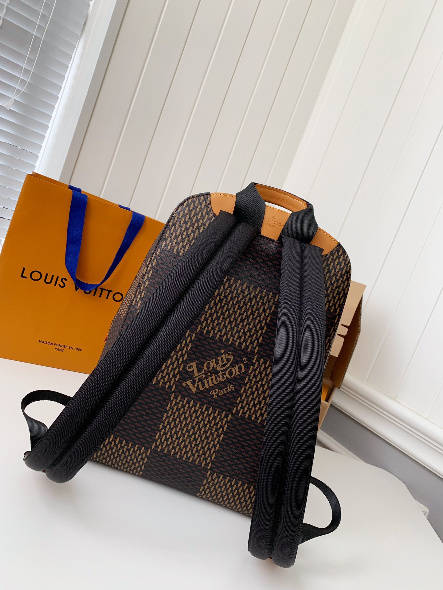 Louis Vuitton x Nigo Co branded Campus Men's Backpack N40380, Top Quality