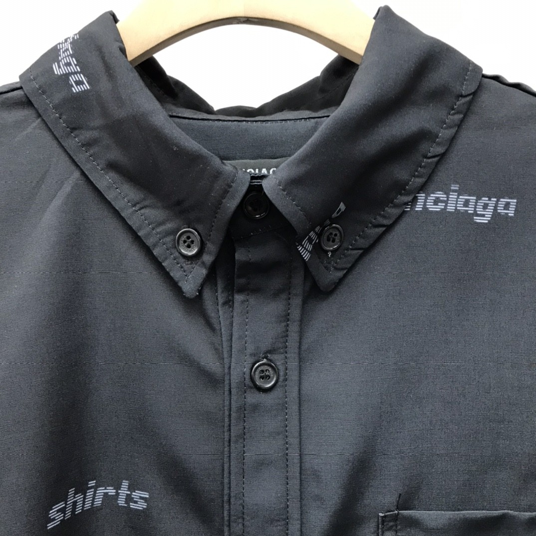 Balenciaga bullet screen short sleeve shirt