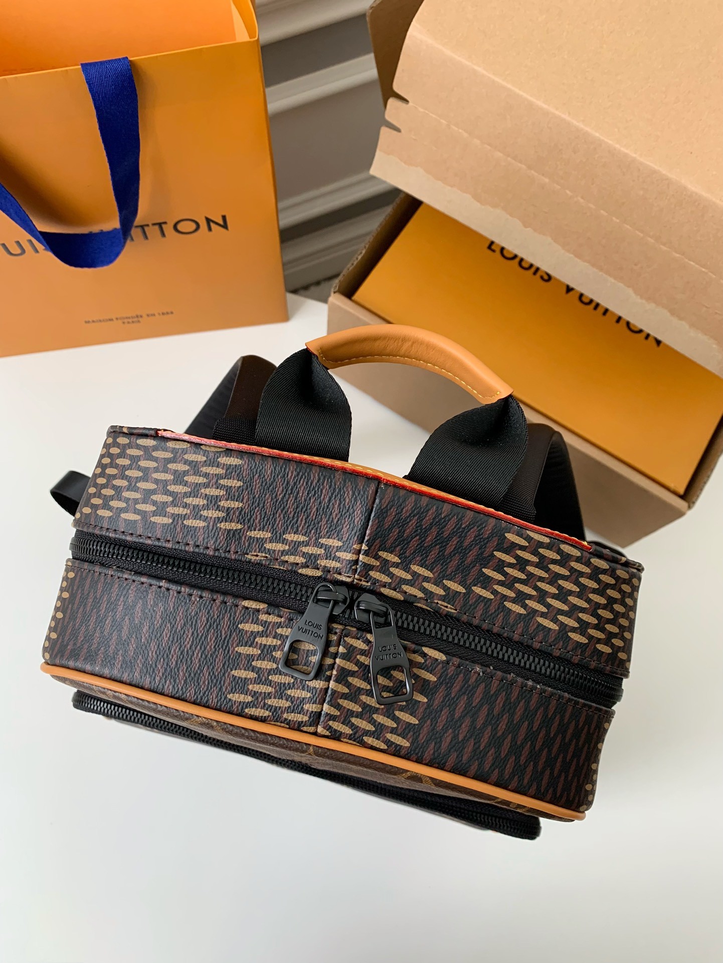 Louis Vuitton x Nigo Co branded Campus Men's Backpack N40380, Top Quality