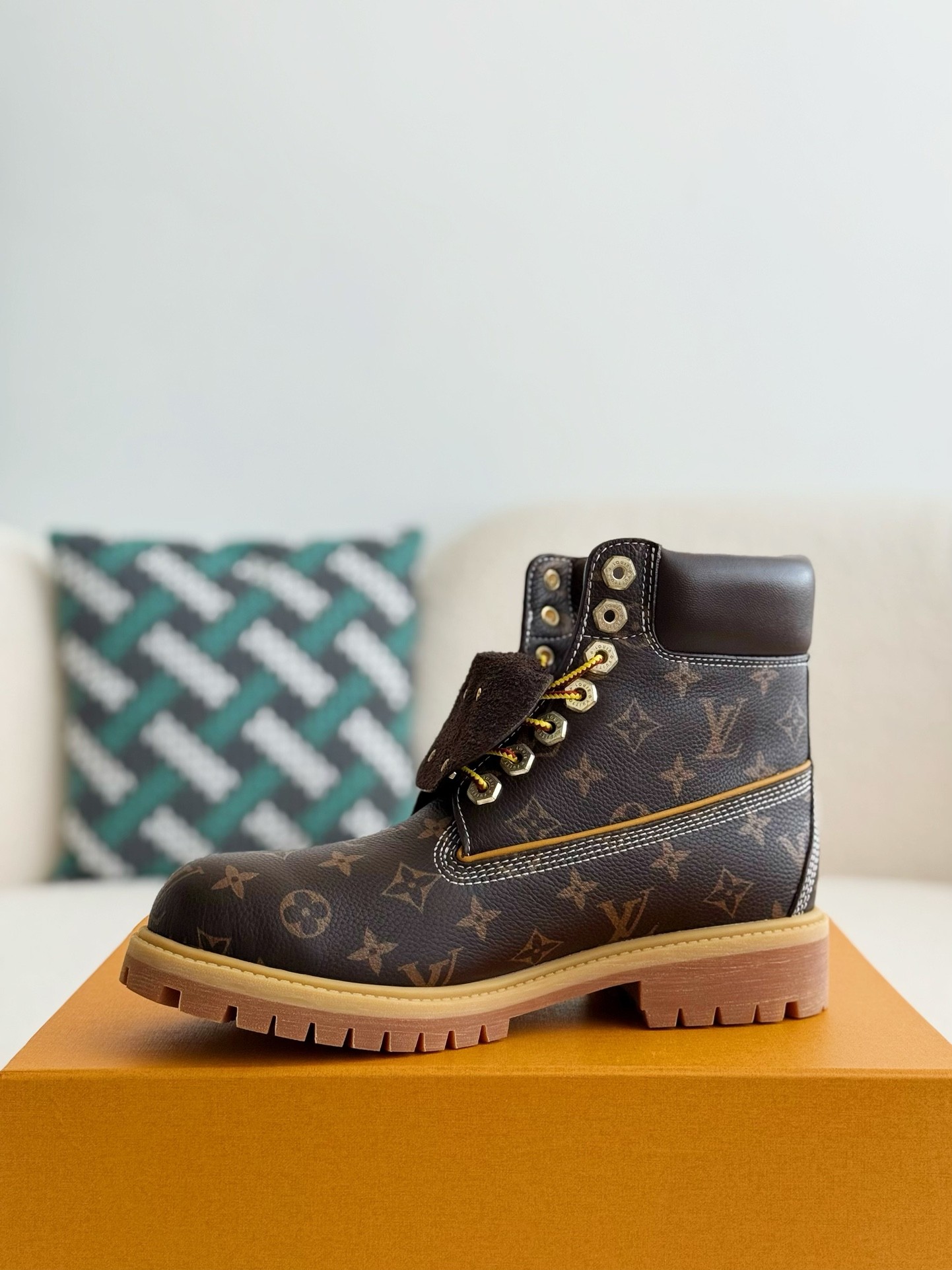 [#3838| Louis Vuitton x Timberland boots/Martin boots/boots