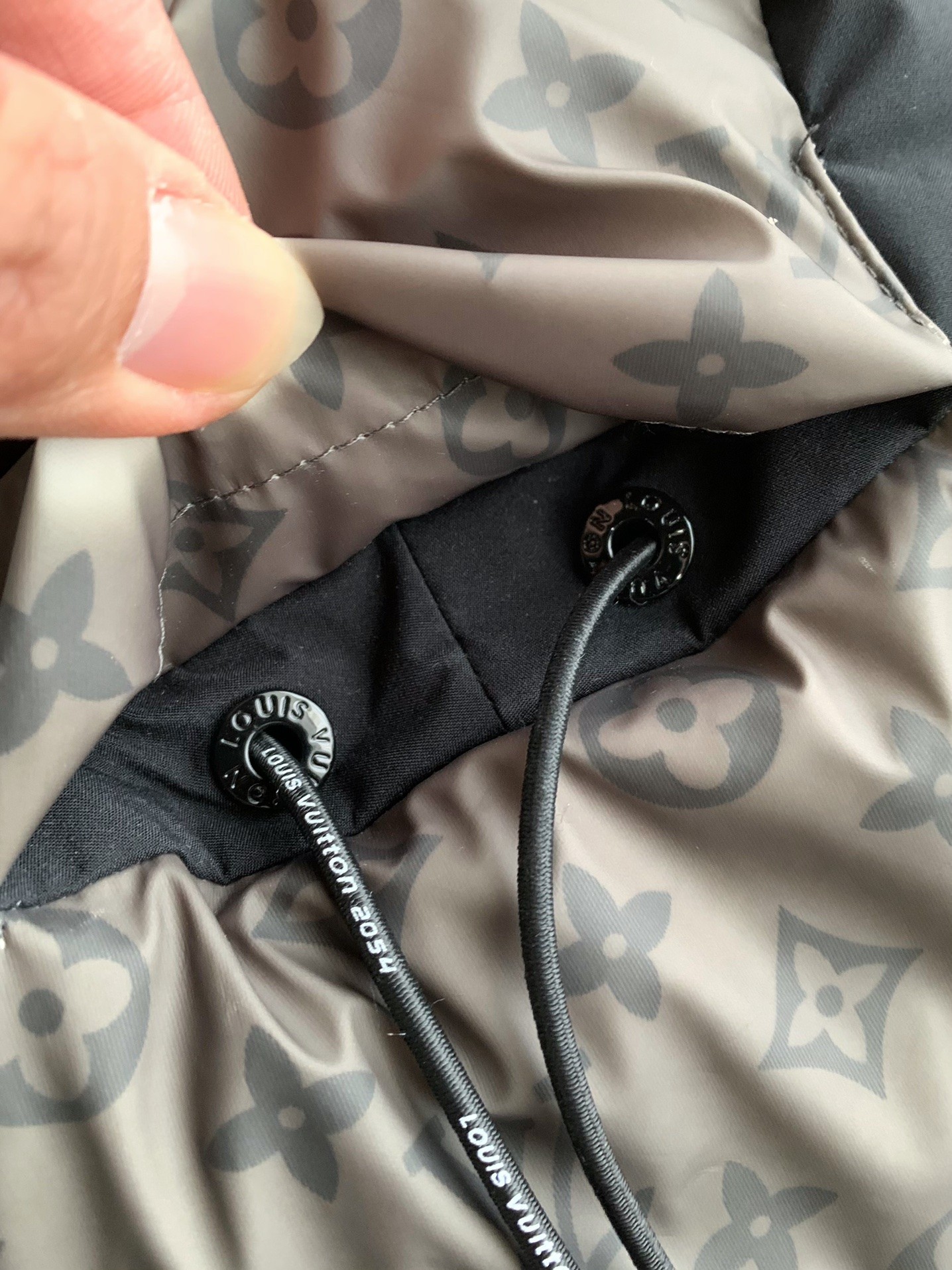 Louis Vuitton 24s warm color changingfabric men's down jacket