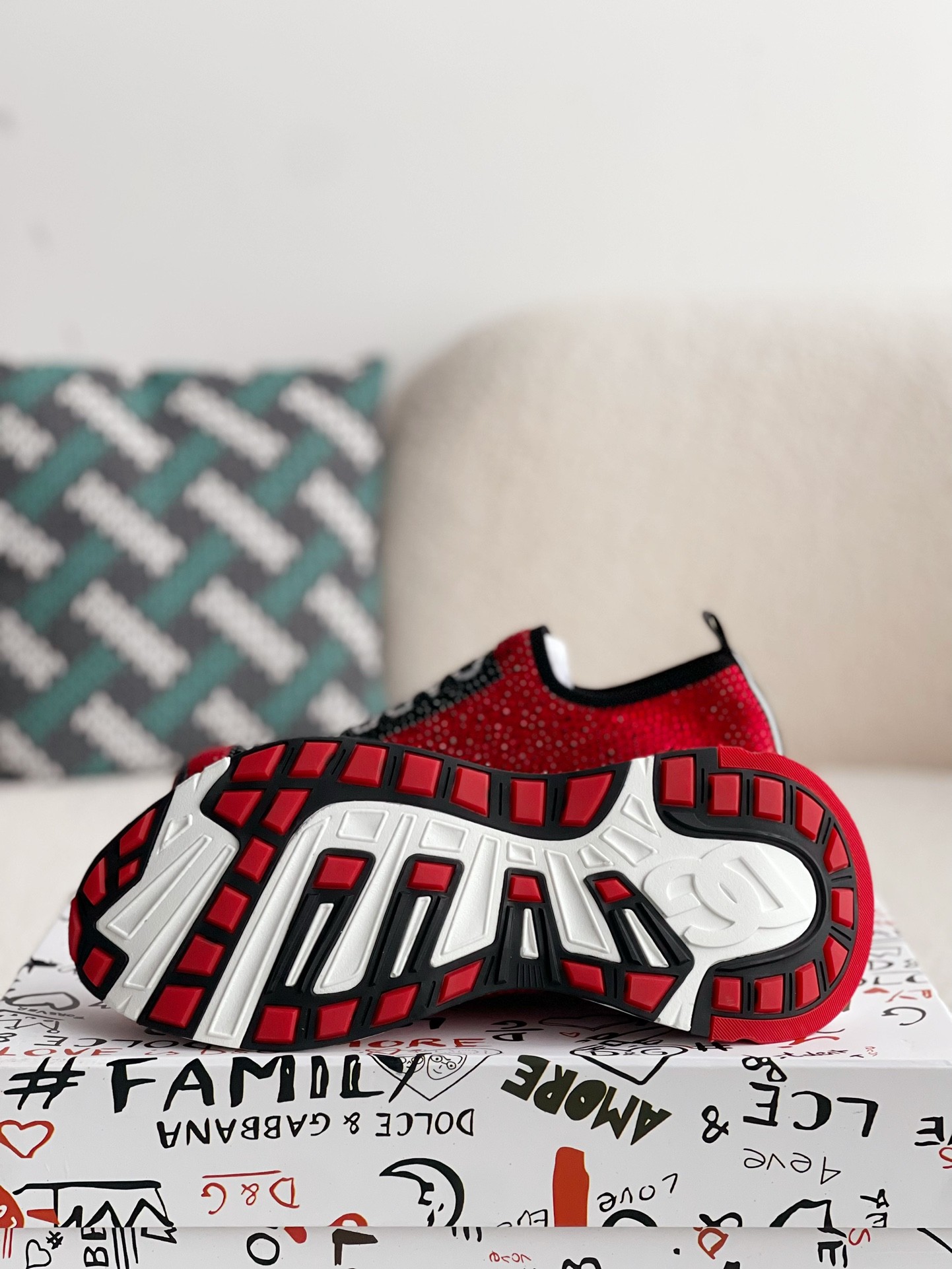 【#2673】Dolce&Gabbana Hot Drill Sneakers