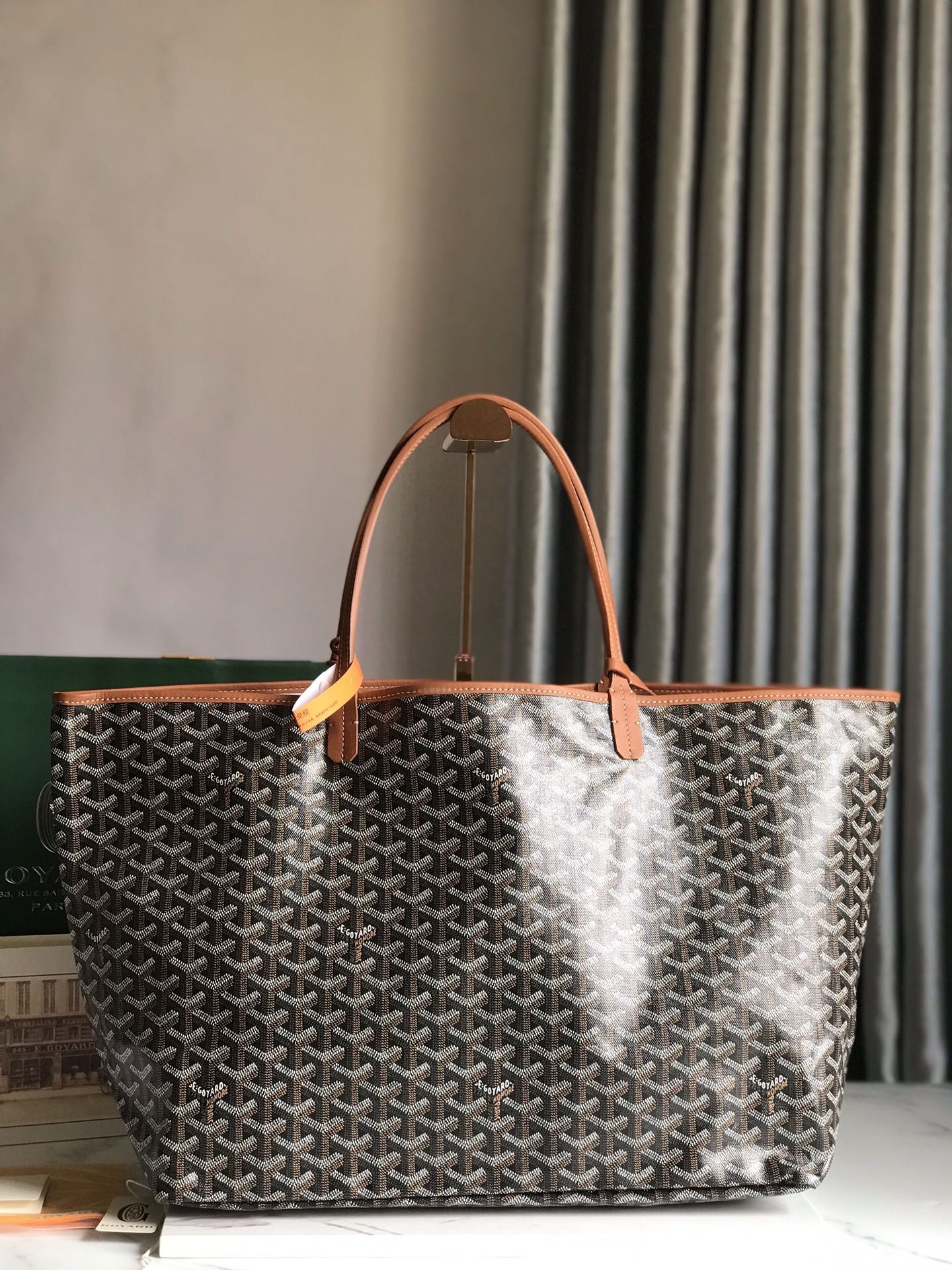 Goyard Saint Louis GM special paintedDou style shopping bag