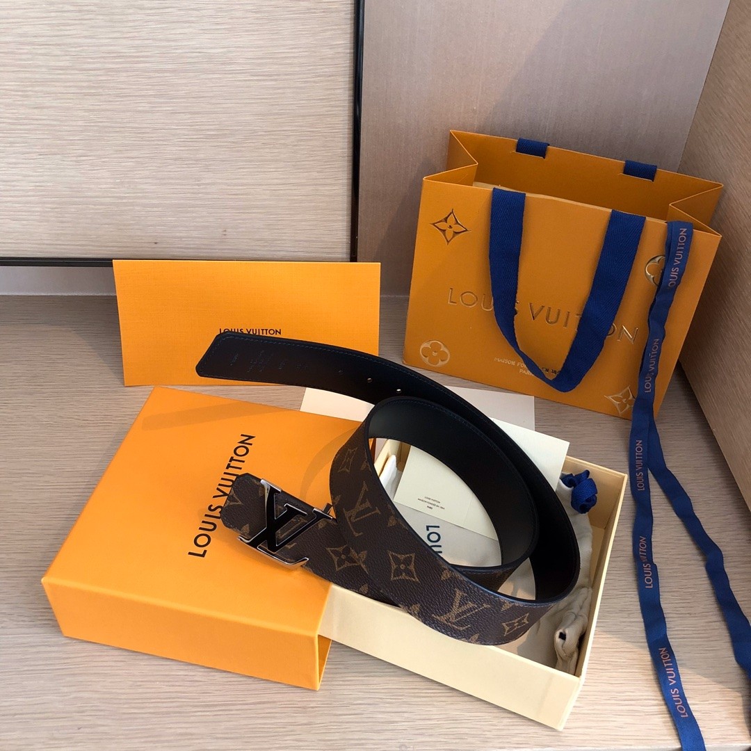 【#1316】 Louis Vuitton LV men's belt l NITIALES