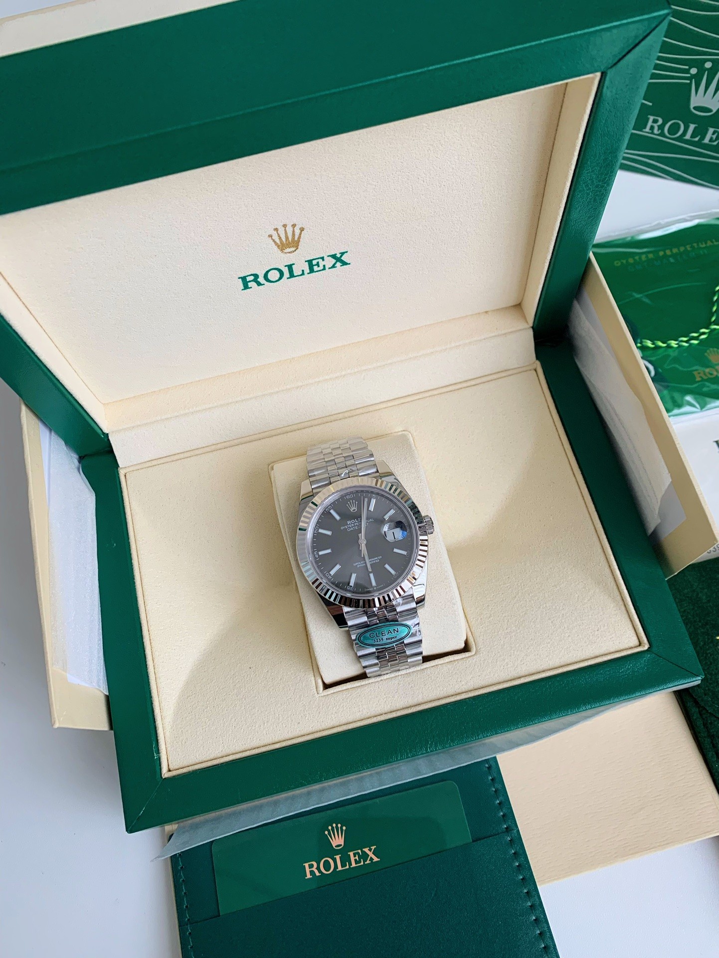 【#2409】Rolex RE Log Men's Watch 41mm