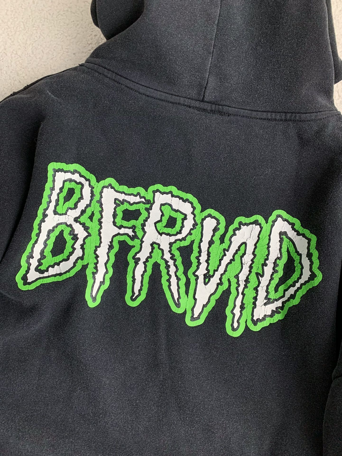 Balenciaga monogram print hooded sweatshirt