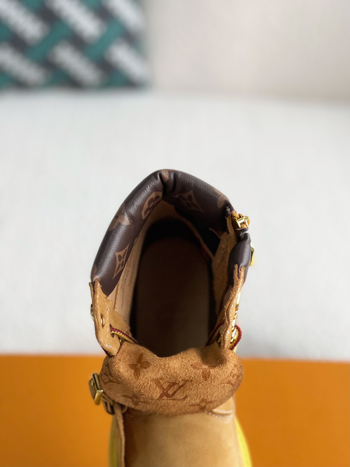 louis vuitton & timberland yellow boots/Martin boots/boots