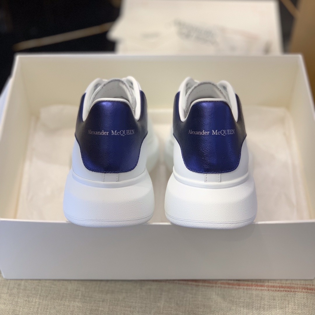 Alexander McQueen MQ plating blue velvet tail Sneakers