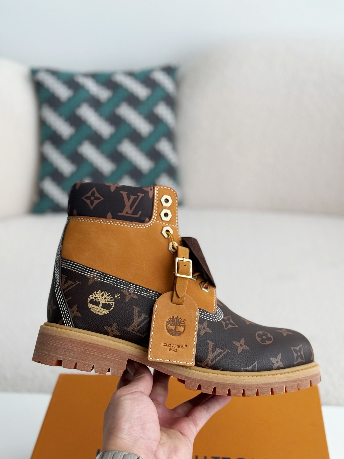 [#3804」 Louis Vuitton xTimberland boots/Martin boots/boots