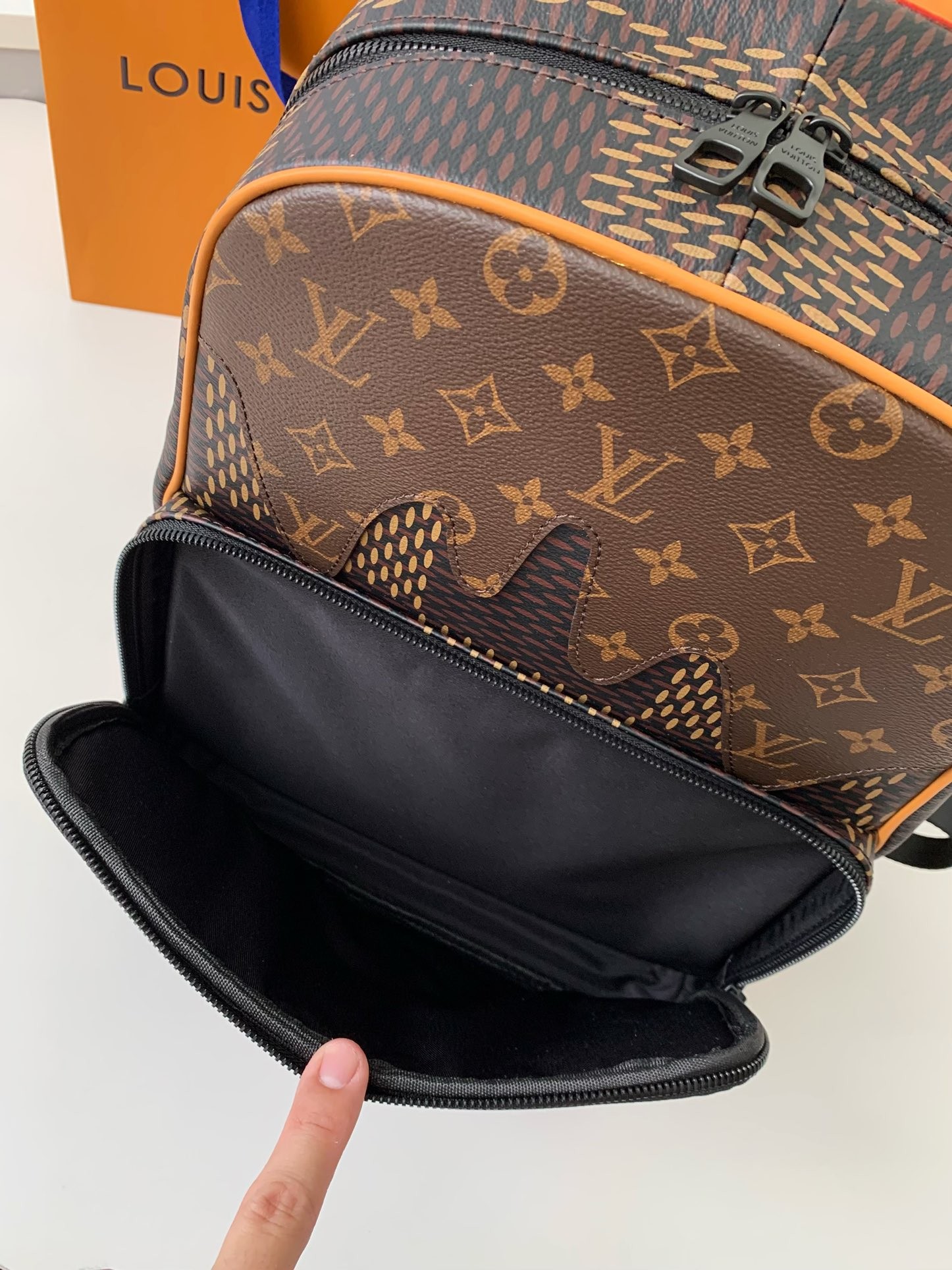 Louis Vuitton x Nigo Co branded Campus Men's Backpack N40380, Top Quality