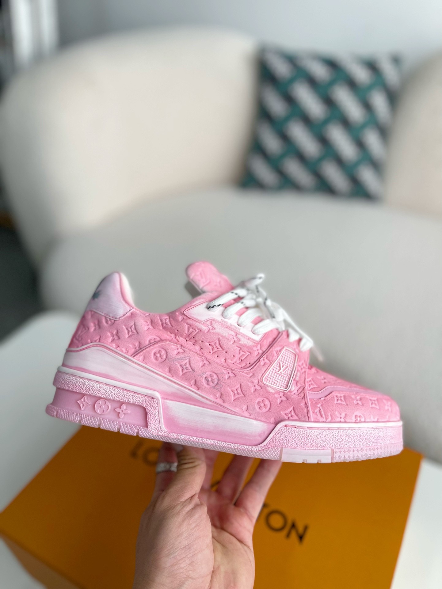 [#3565」 LOUIS VUITTON TRAINER SNEAKERS