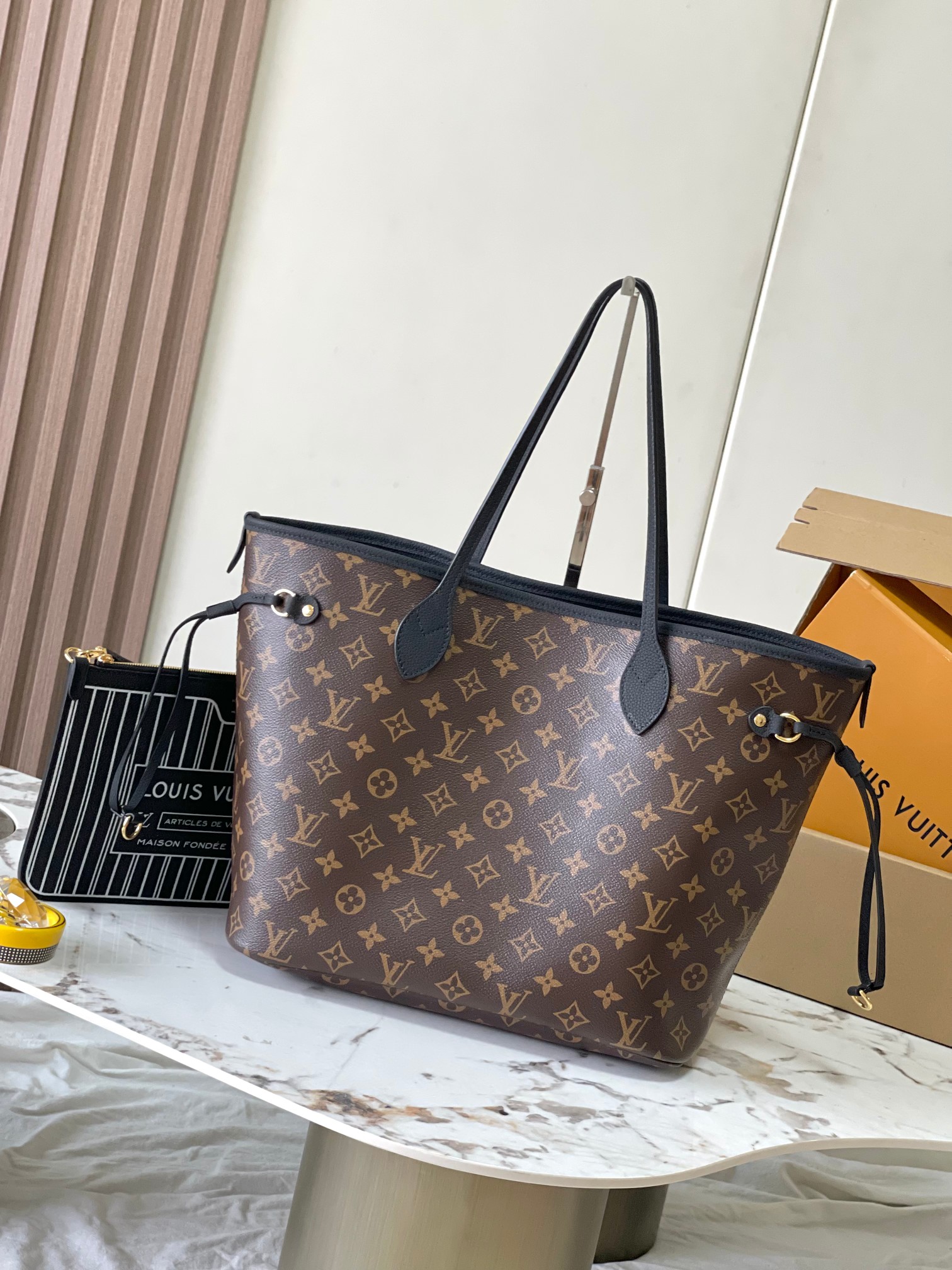 LOUIS VUITTON NEVERFULL NEVERFULL INSIDE OUT Tote bag/top quality M11946