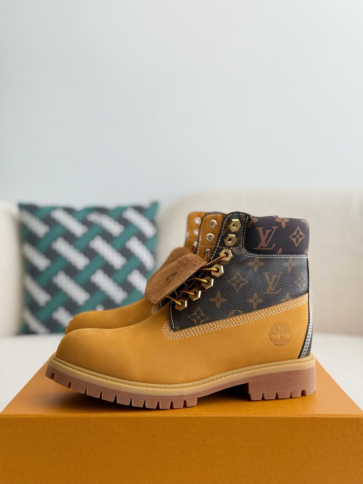 [#3837」 Louis Vuitton xTimberland boots/Martin boots/boots