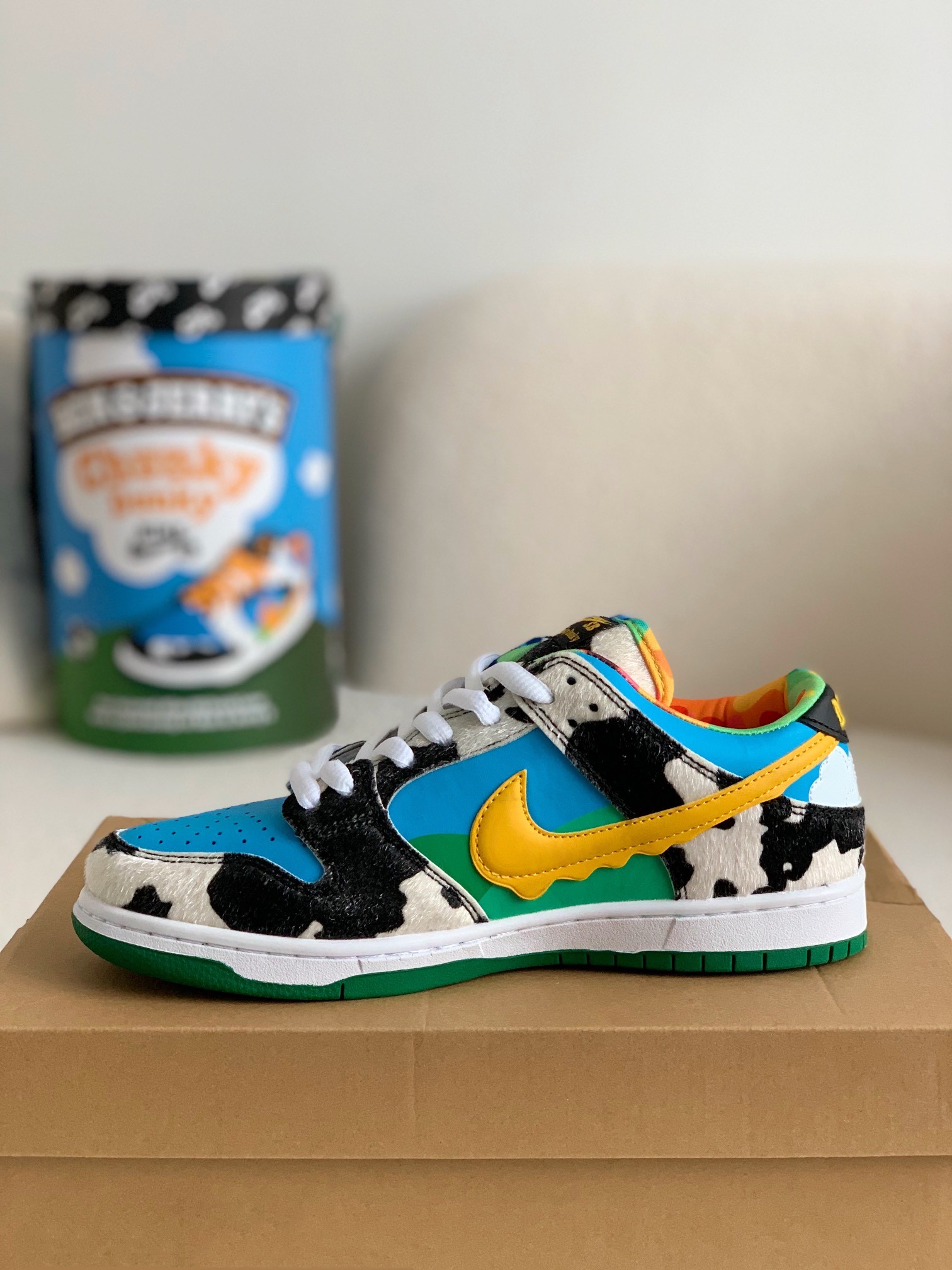 【#1379】 Nike SB Dunk Low Ben&Jerry's Chunky Sneakers