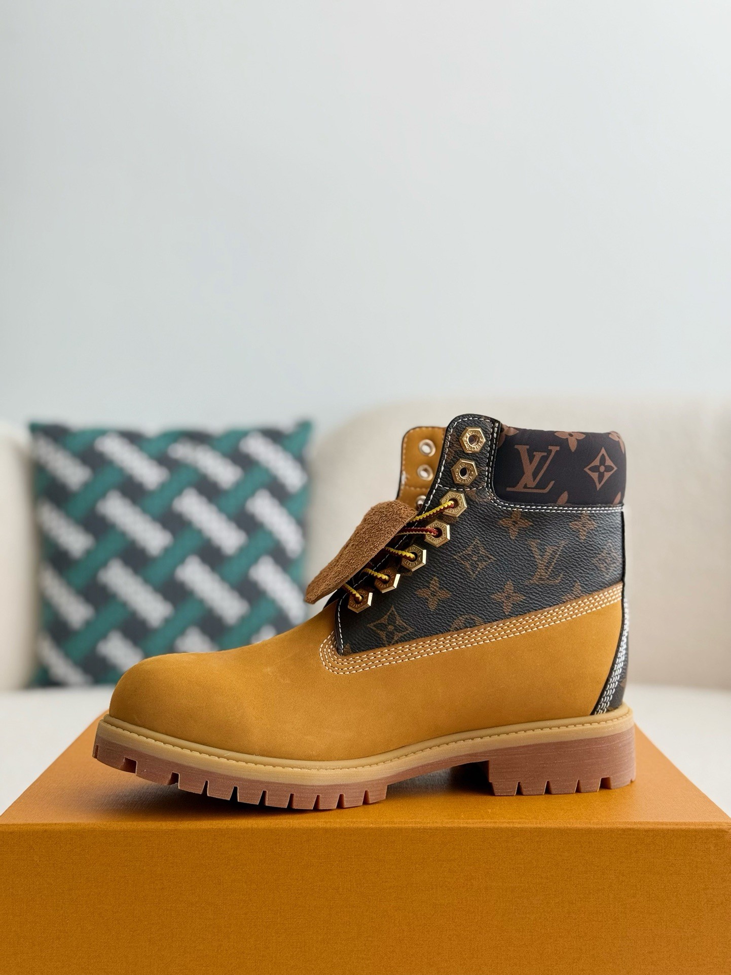 [#3837」 Louis Vuitton xTimberland boots/Martin boots/boots