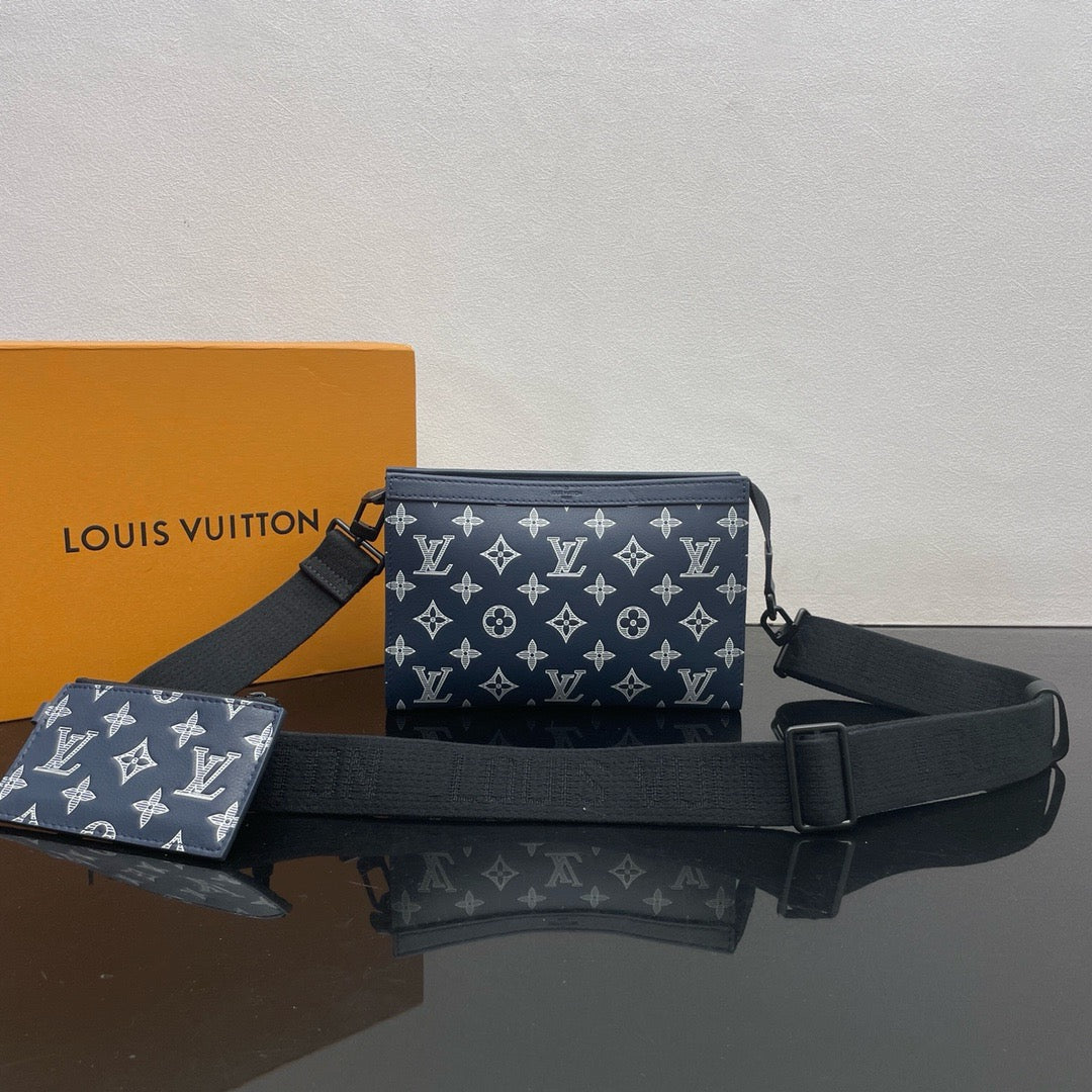 LOUIS VUITTON Gaston Postman bag/top quality M83384