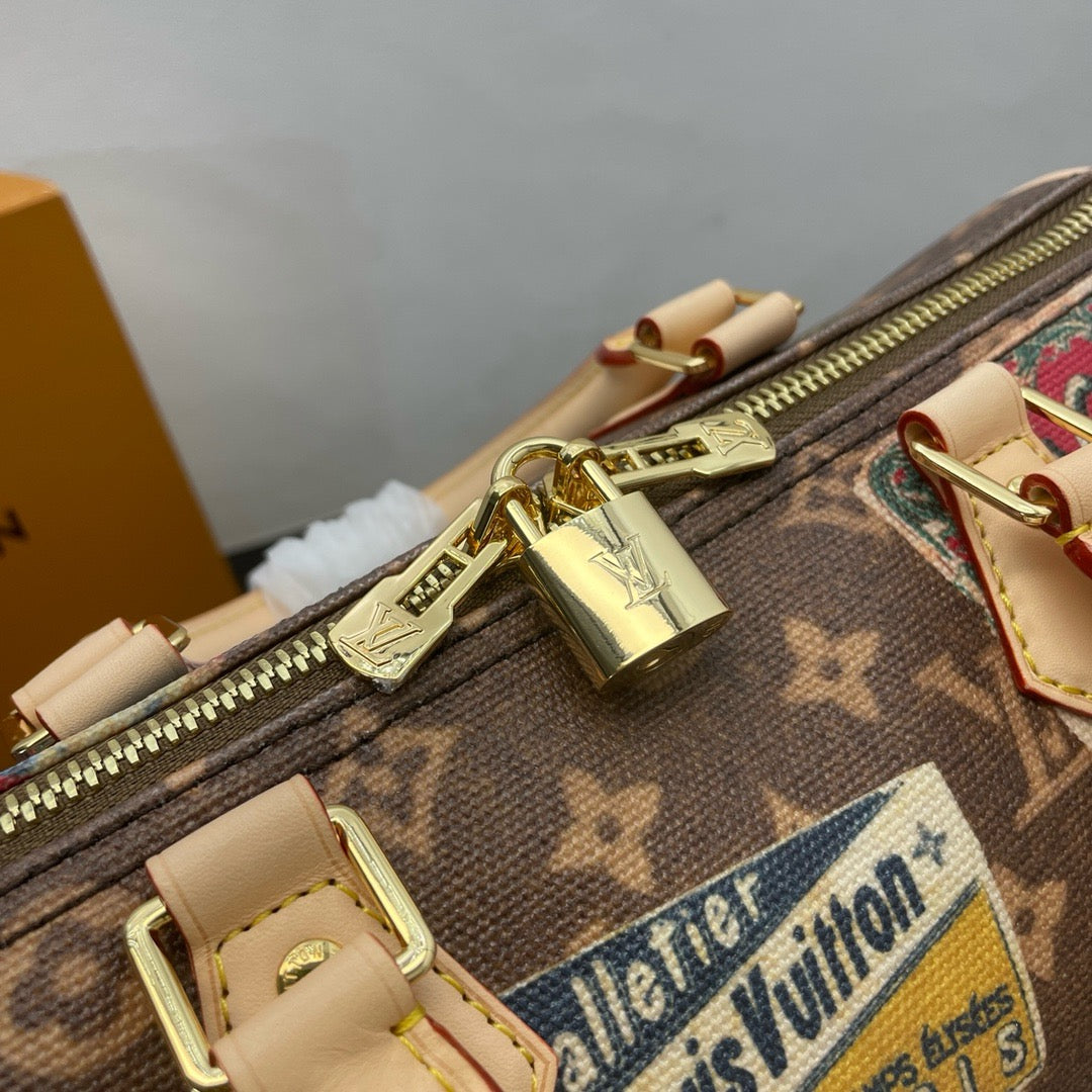 LOUIS VUITTON SpeedyBandoulière 30 Flight mode handbag/Top Quality M47087