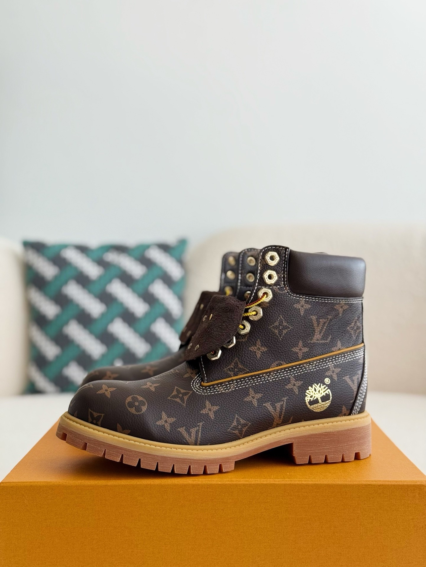 [#3838| Louis Vuitton x Timberland boots/Martin boots/boots