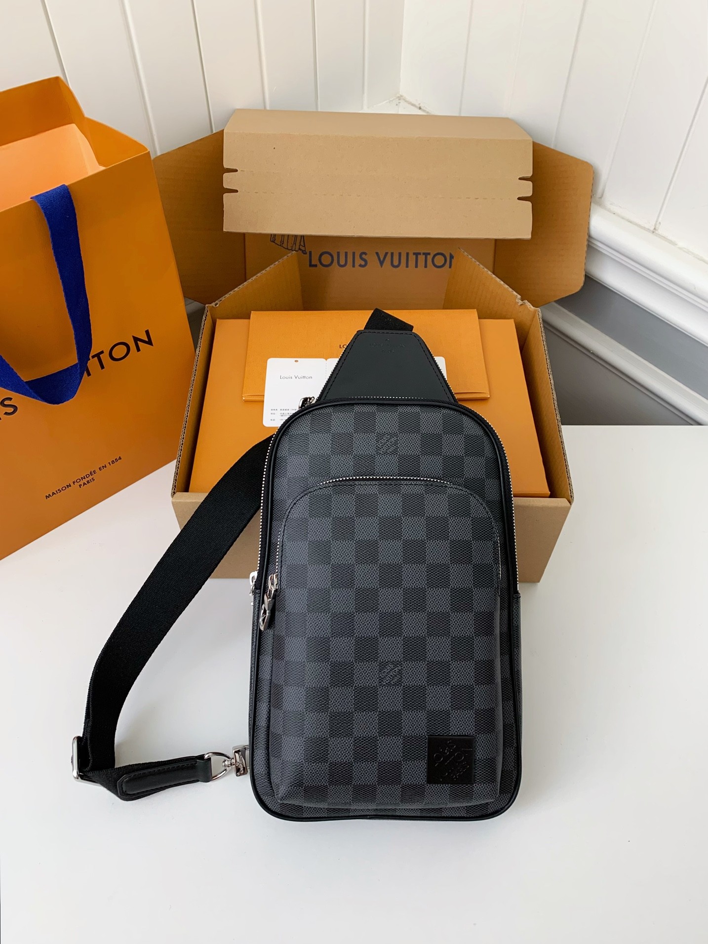 Louis Vuitton damier graphite Men's Shoulder Bags M45302, Top Quality