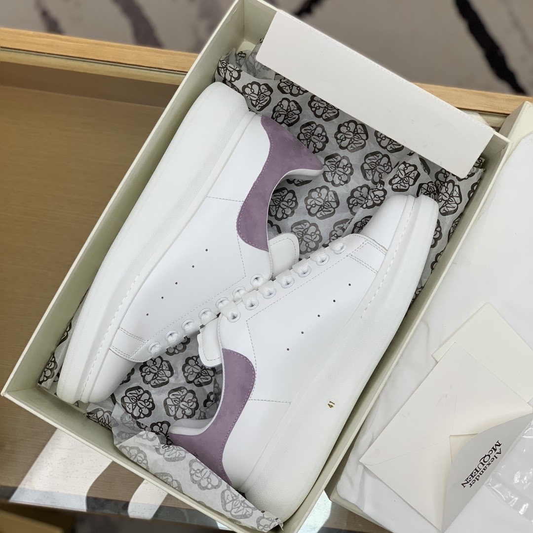Alexander McQueen MQ Lilac purple veIvet tail Sneakers
