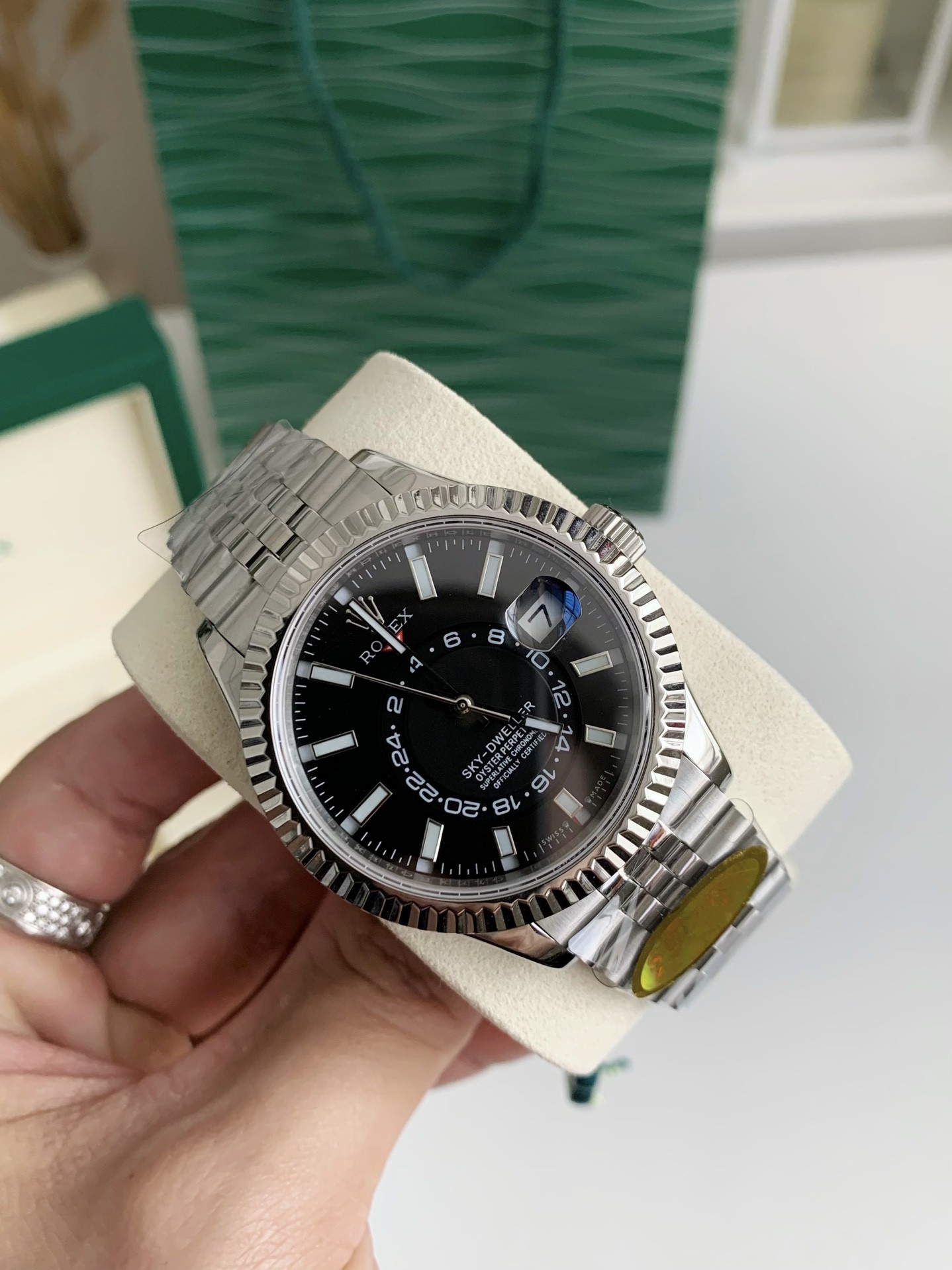 【#3698】Rolex Navigator Series men'swatch Dual time zone/100 meters waterproof, 42mm