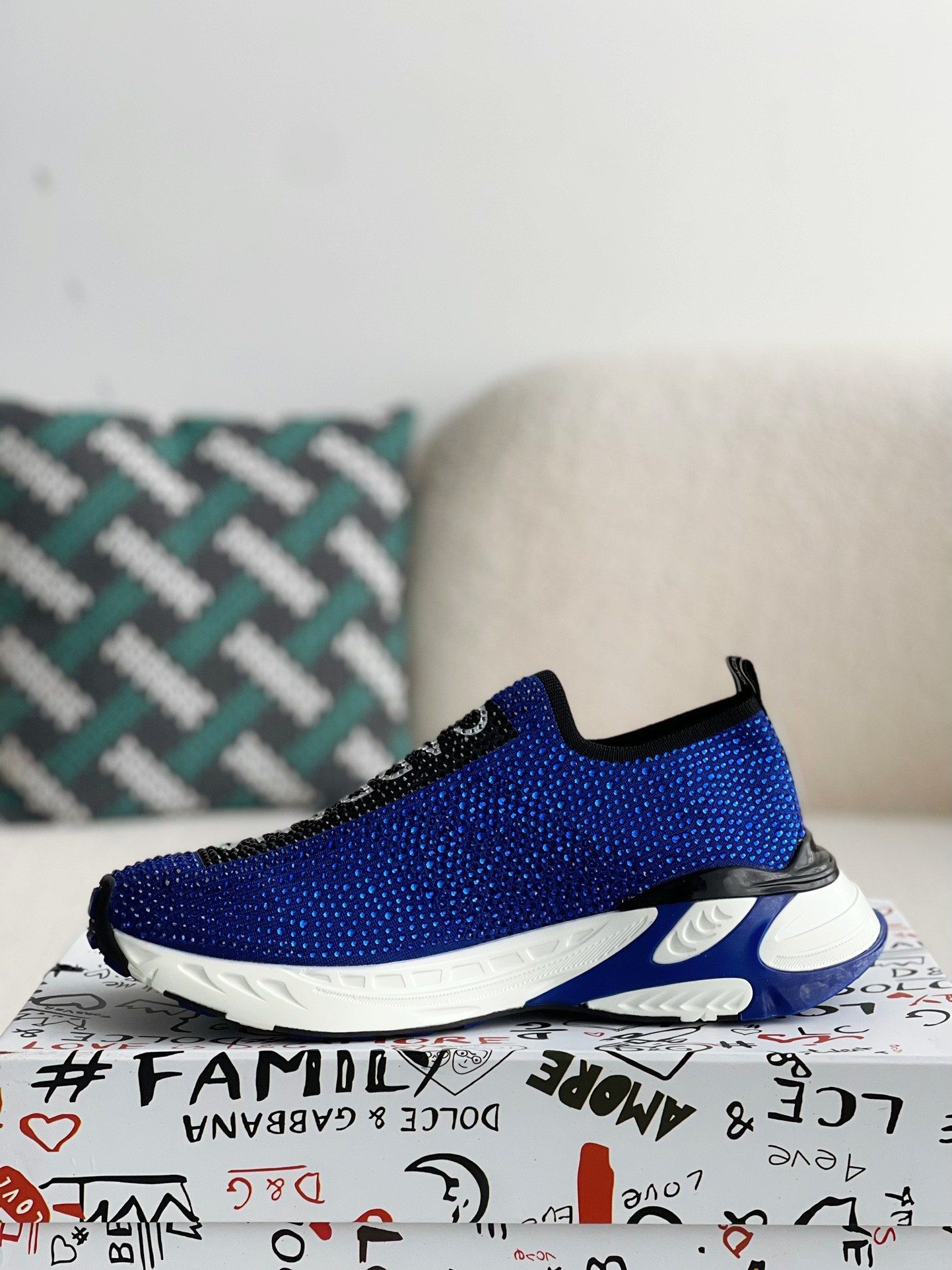 【#2669】Dolce&Gabbana Hot Drill Sneakers