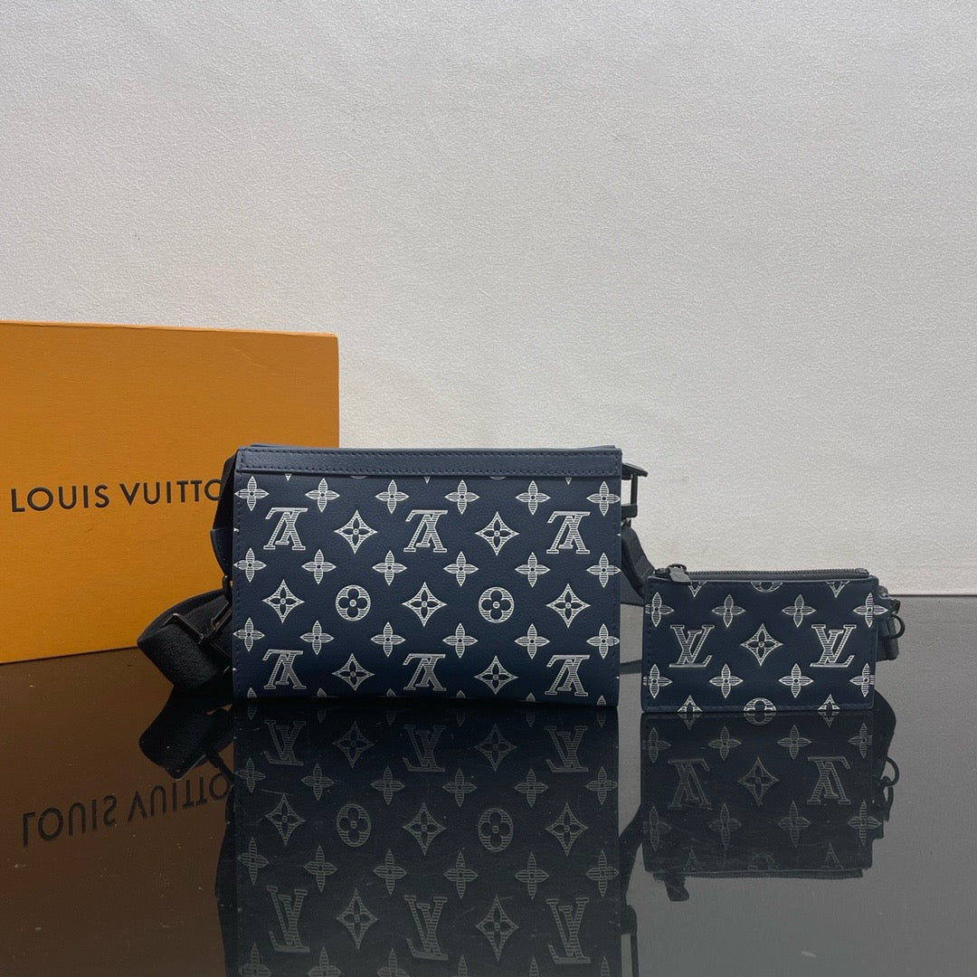 LOUIS VUITTON Gaston Postman bag/top quality M83384