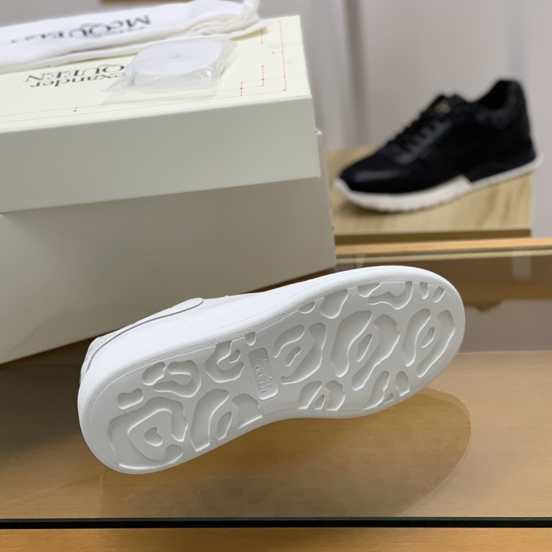 Alexander McQueen MQ Silver Flying Swallow tail Sneakers