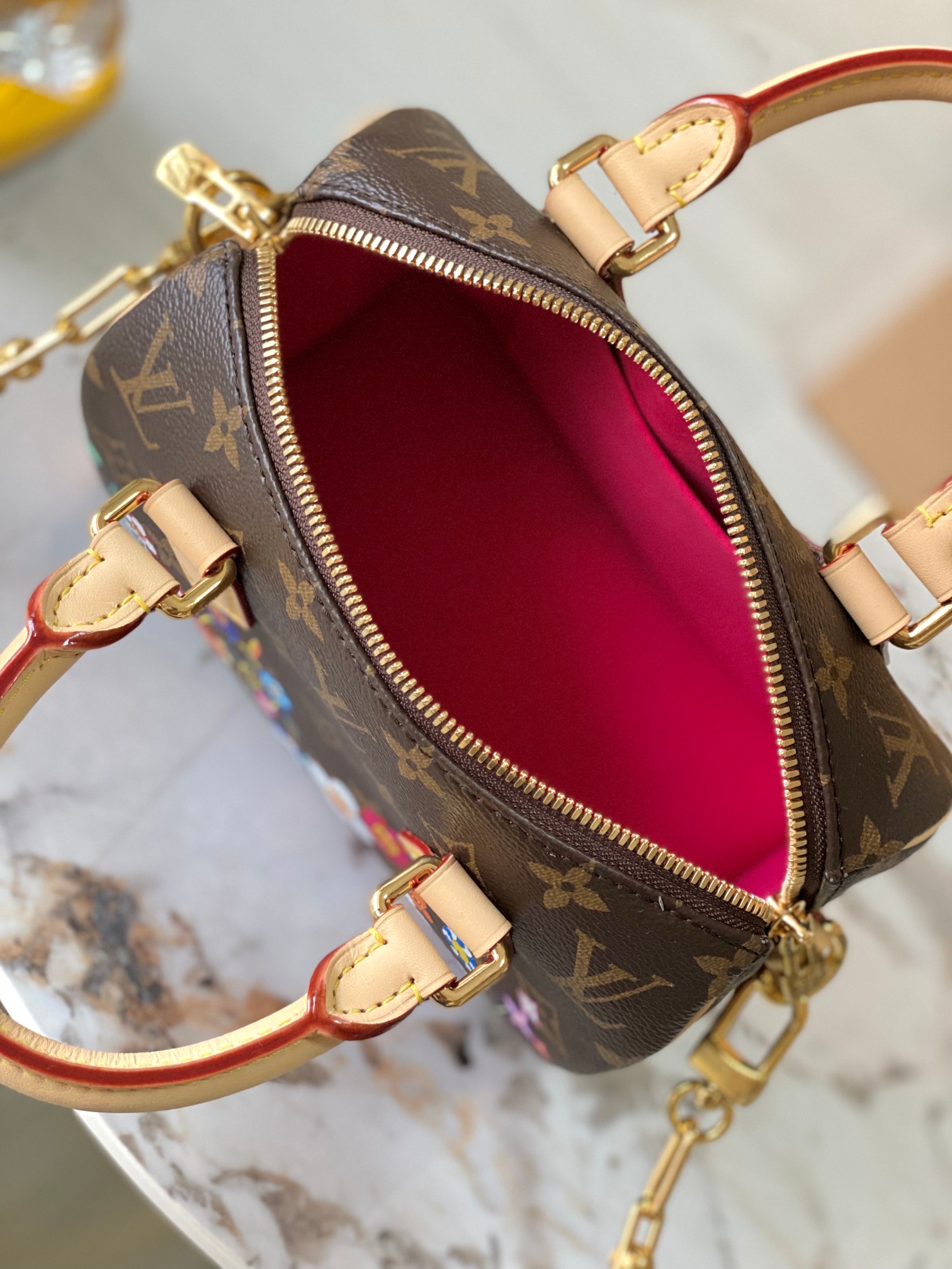 LOUIS VUITTON x Takashi Murakami Speedy Bandoulière 20 Handbag/Top Quality M14175