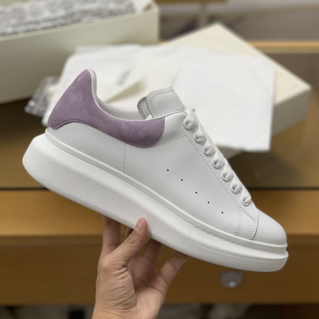 Alexander McQueen MQ Lilac purple veIvet tail Sneakers