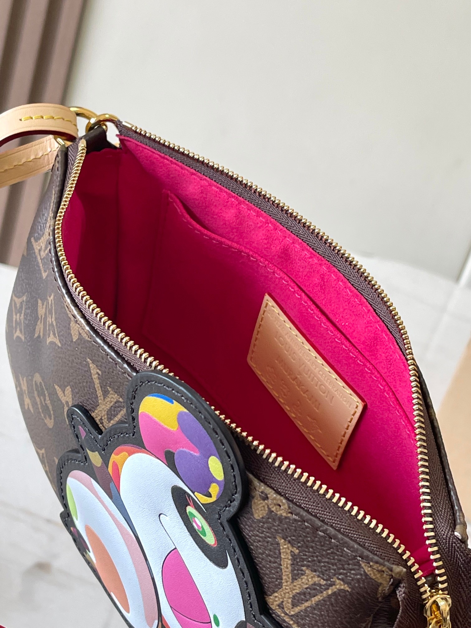 LOUIS VUITTON xTakashi Murakami Pochette Accessories Shoulder bag/top quality M13440