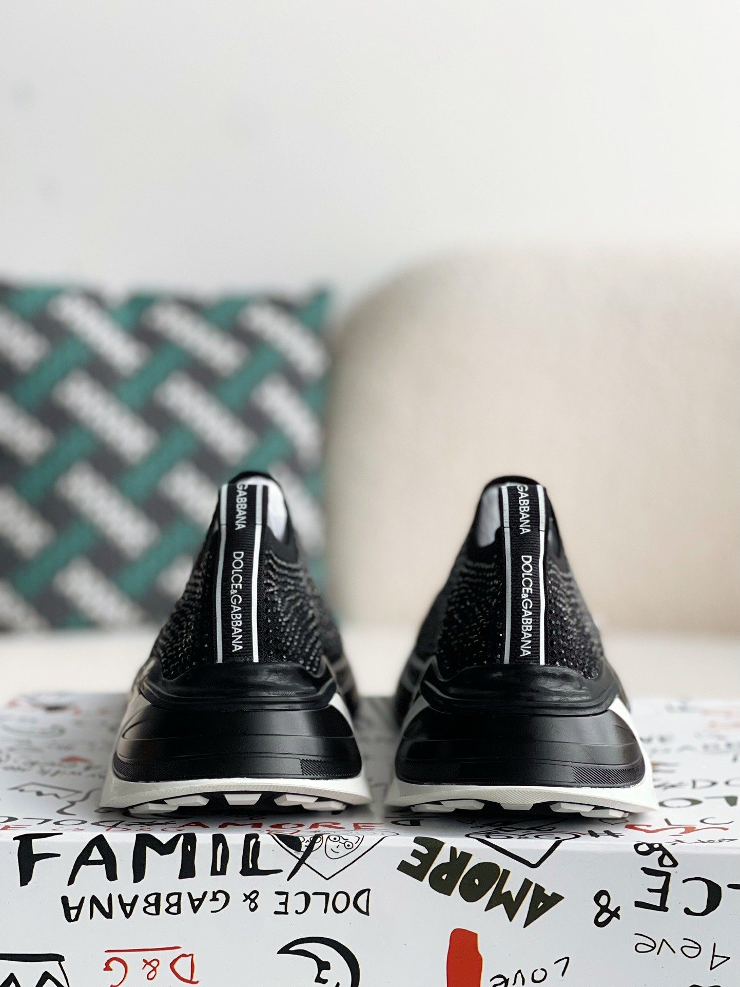 【#2671】Dolce&Gabbana Hot Drill Sneakers