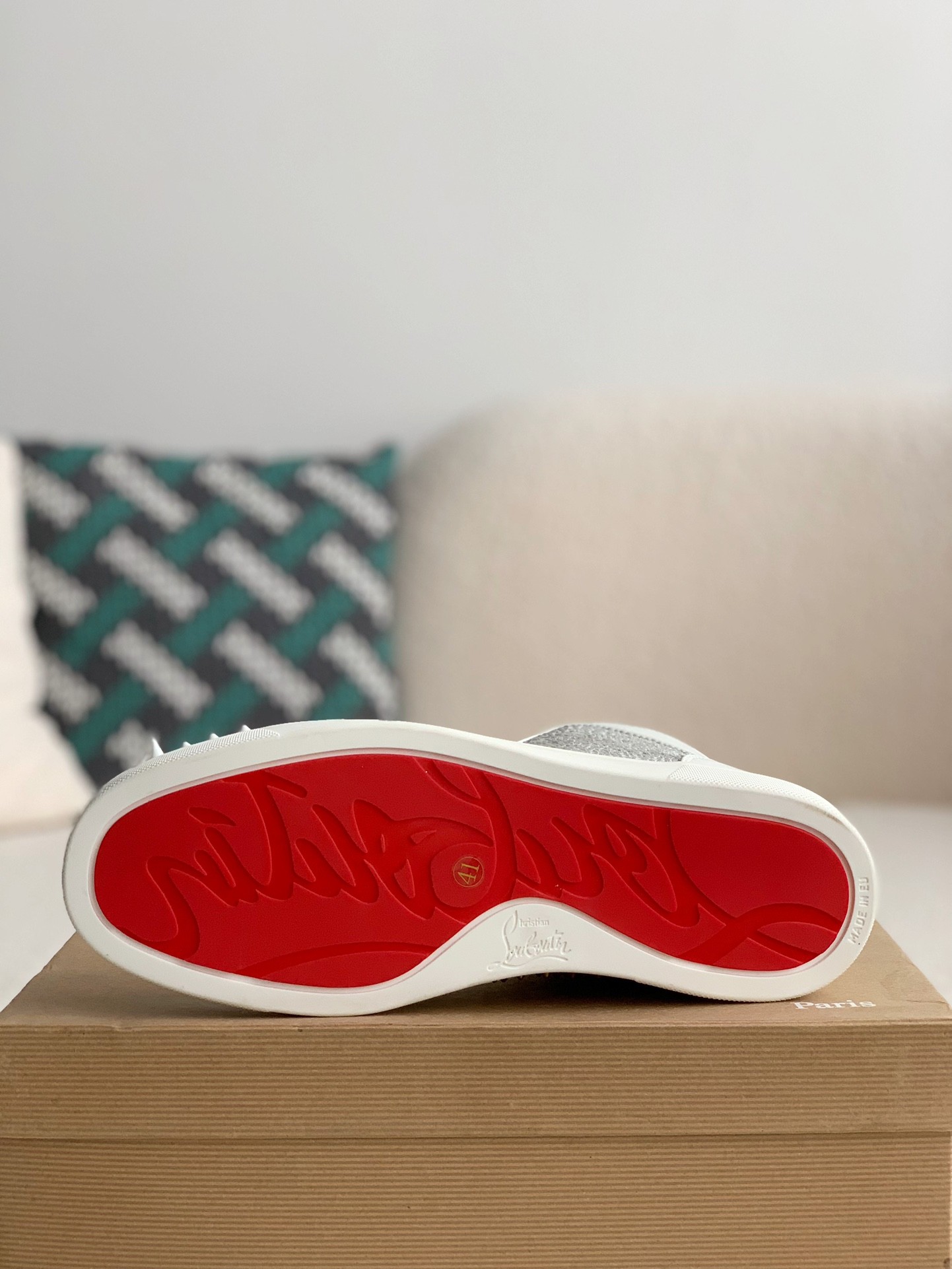 【#2266】 Christian Louboutin Sneakers High