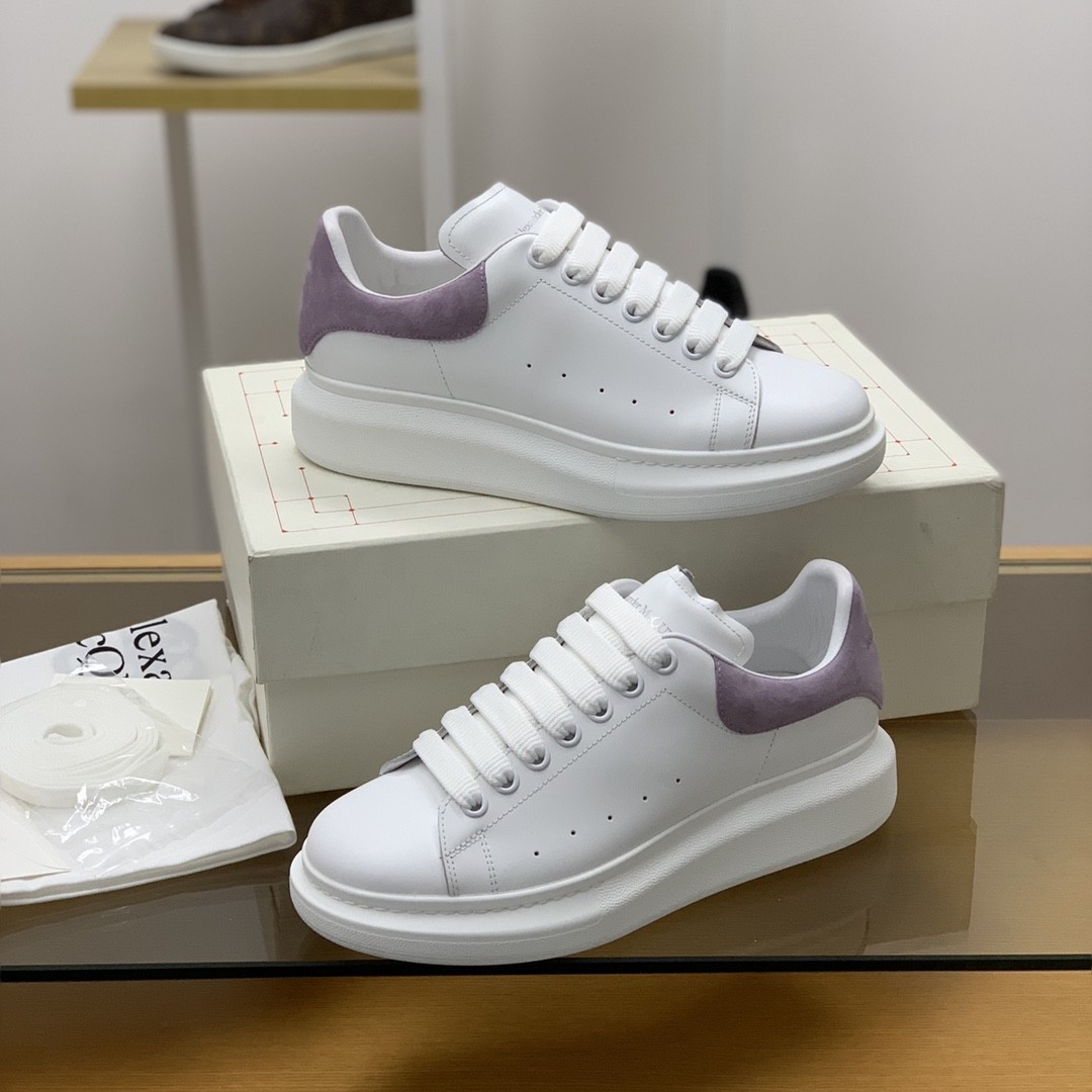 Alexander McQueen MQ Lilac purple veIvet tail Sneakers