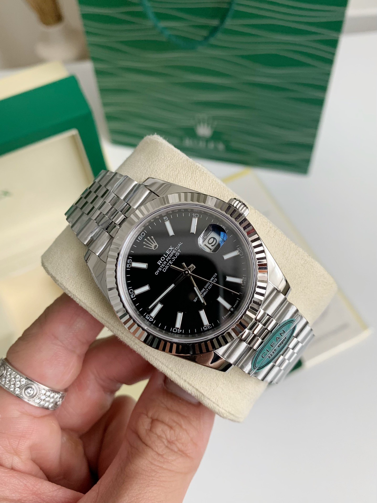 【#2410】Rolex RE Log Men's Watch 41mm