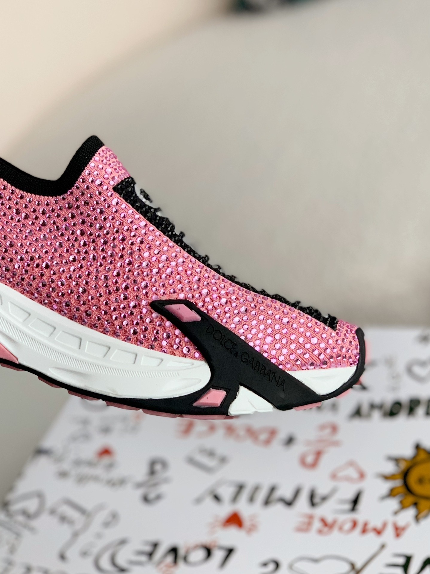 【#2672】Dolce&Gabbana Hot Drill Sneakers