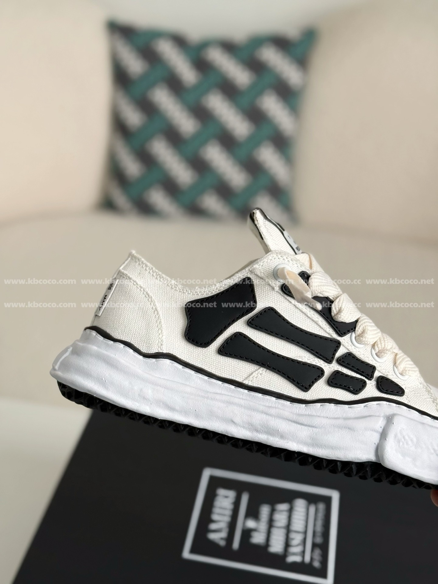 【#4533】Maison Mihara Yasuhiro x AMlRl Skel- Top Low canvas shoes