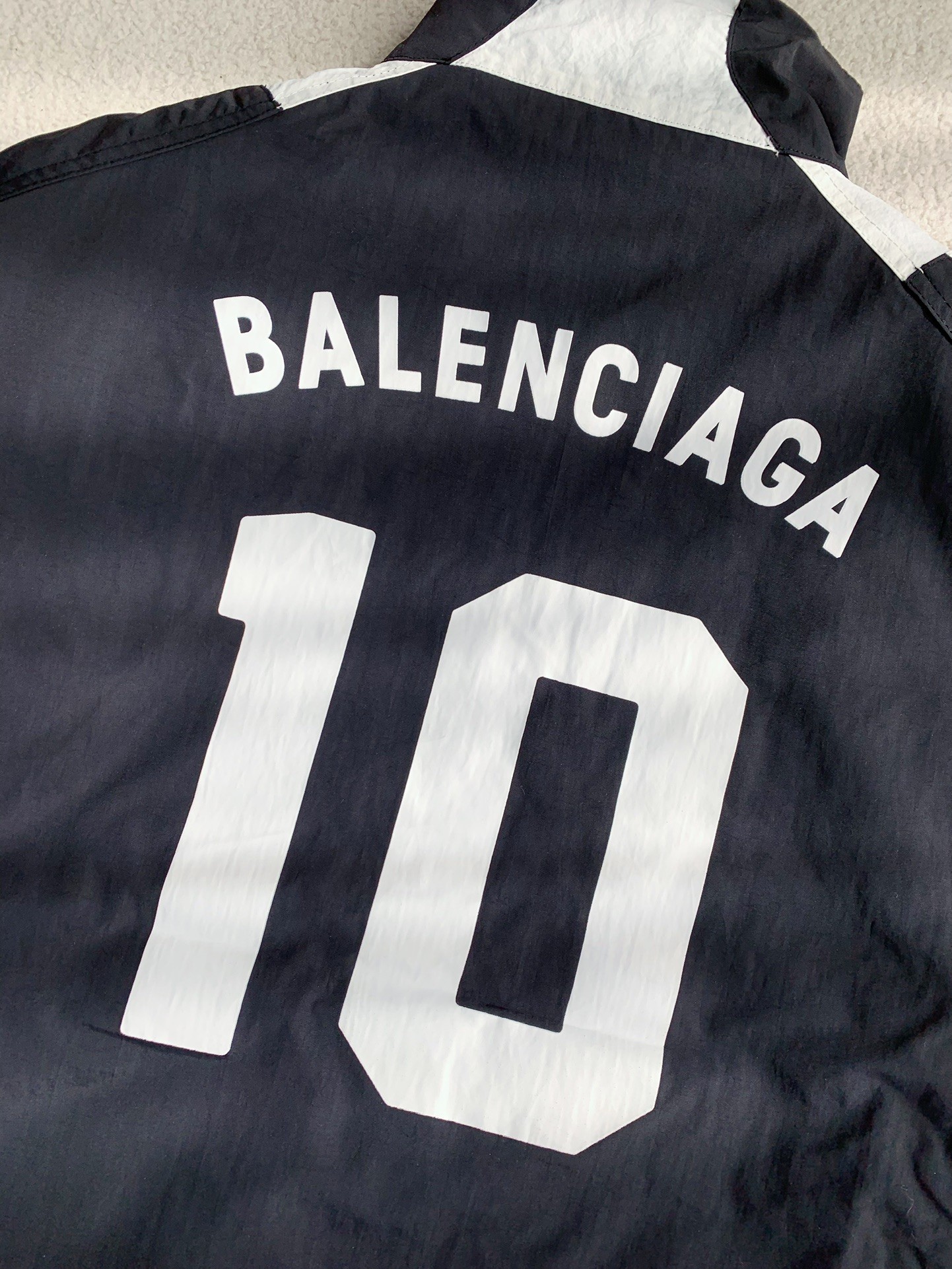 Balenciaga patchwork team jacket