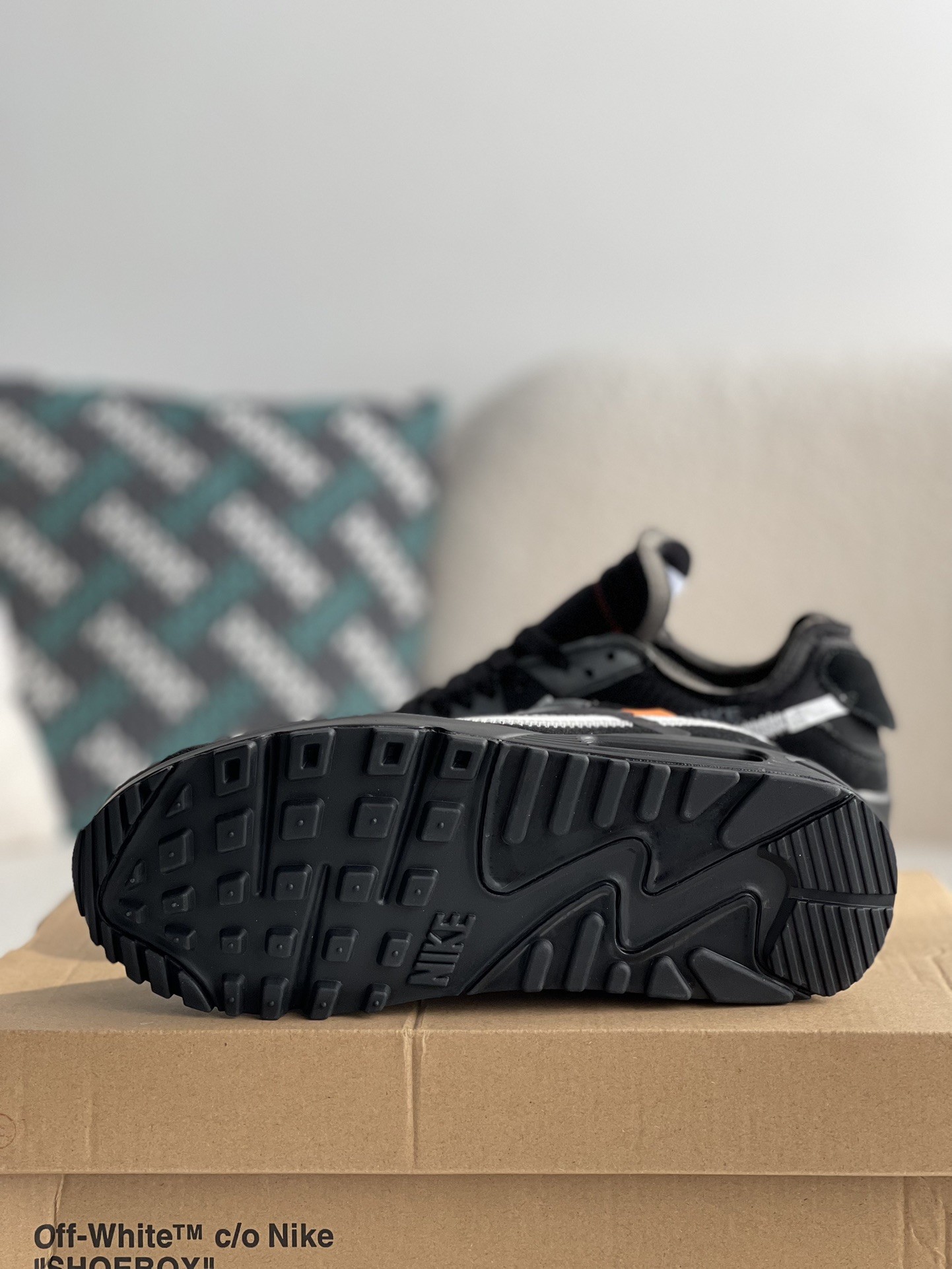 【#1787】 Off-White x Nike Air Max 90Black THE TEN Sneakers